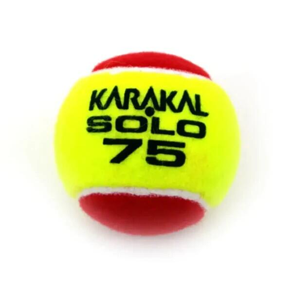 Solo 75 Tennis Balls (Pack of 12) (Yellow/Red) 2/2