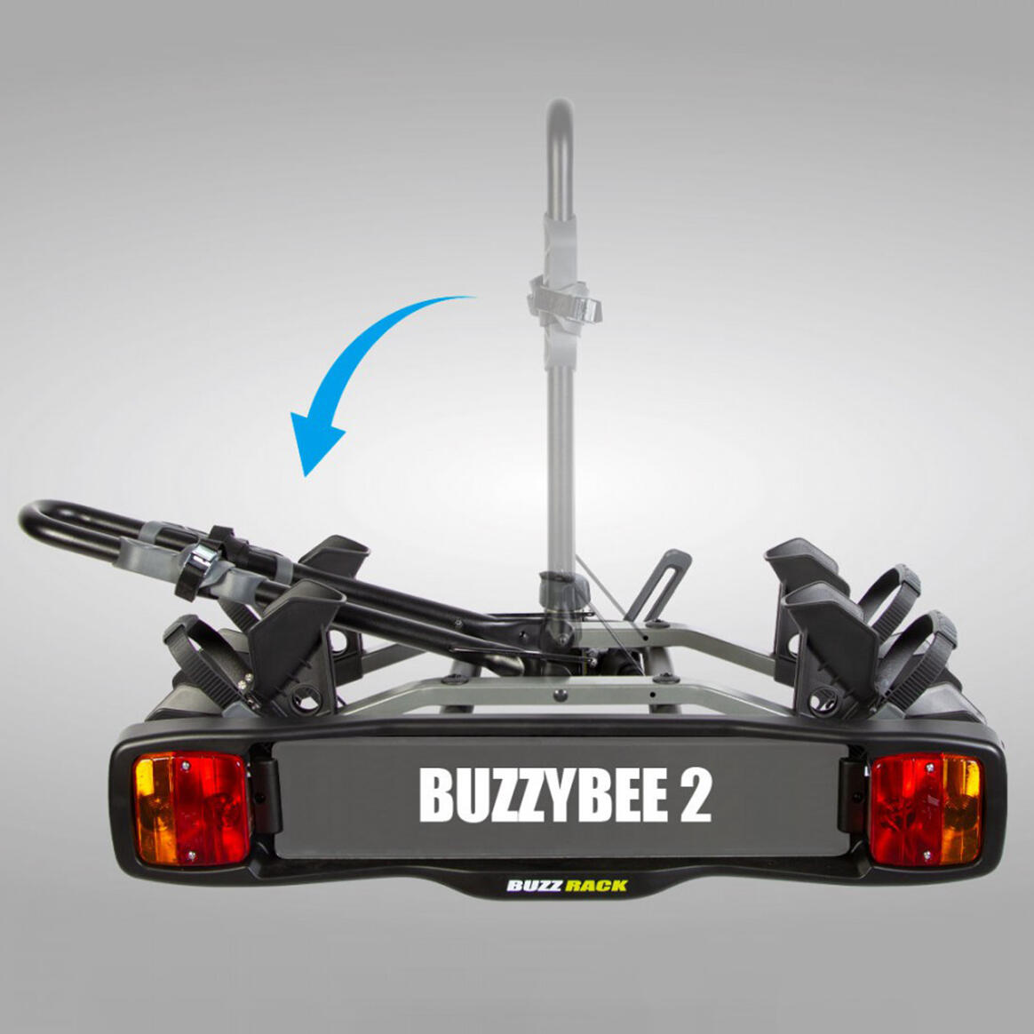 Novo porta-bicicletas buzzy bee 2 com engate para 2 bicicletas 7/7