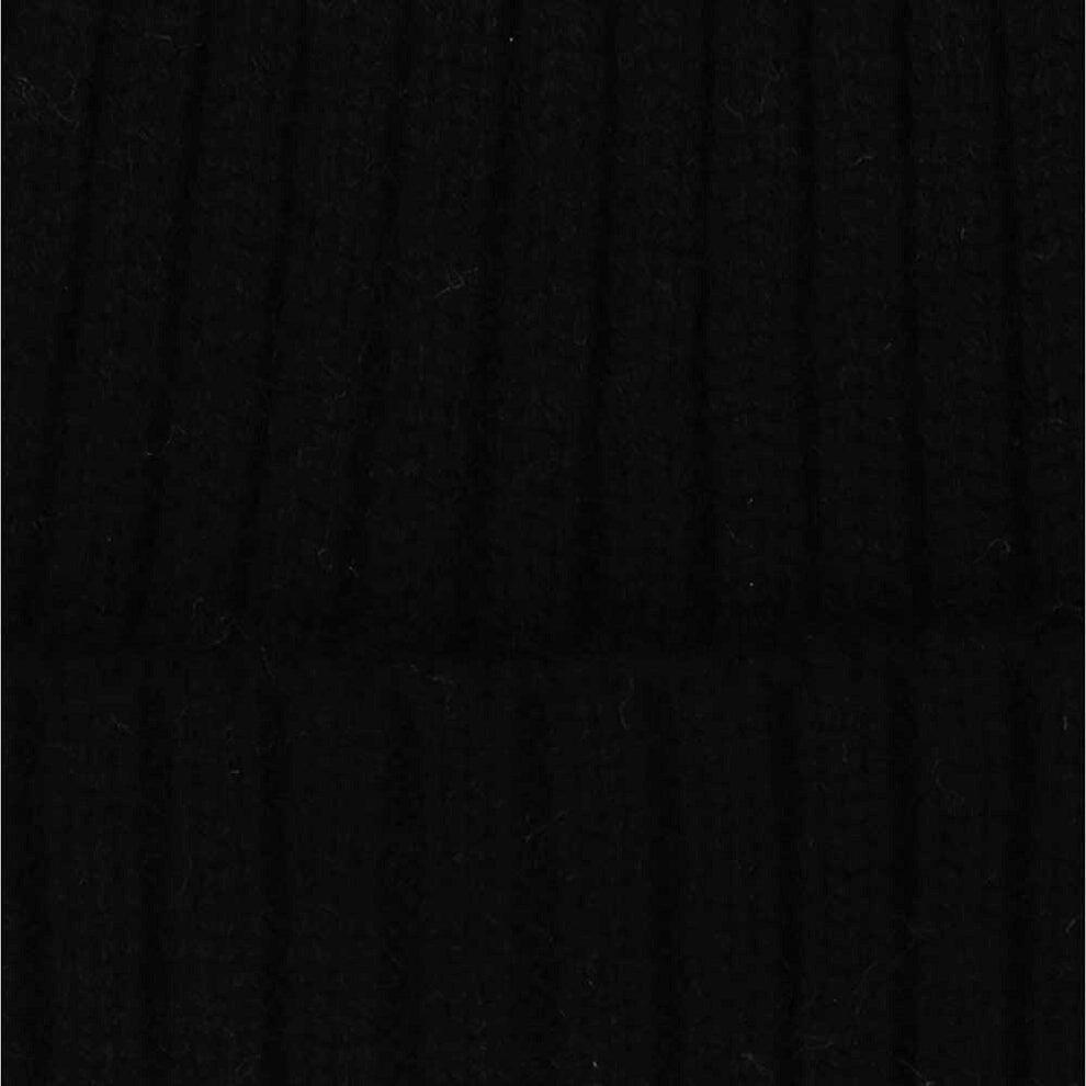 Cappellino a coste per neonati con pon-pon 1-2 anni nero 3/3