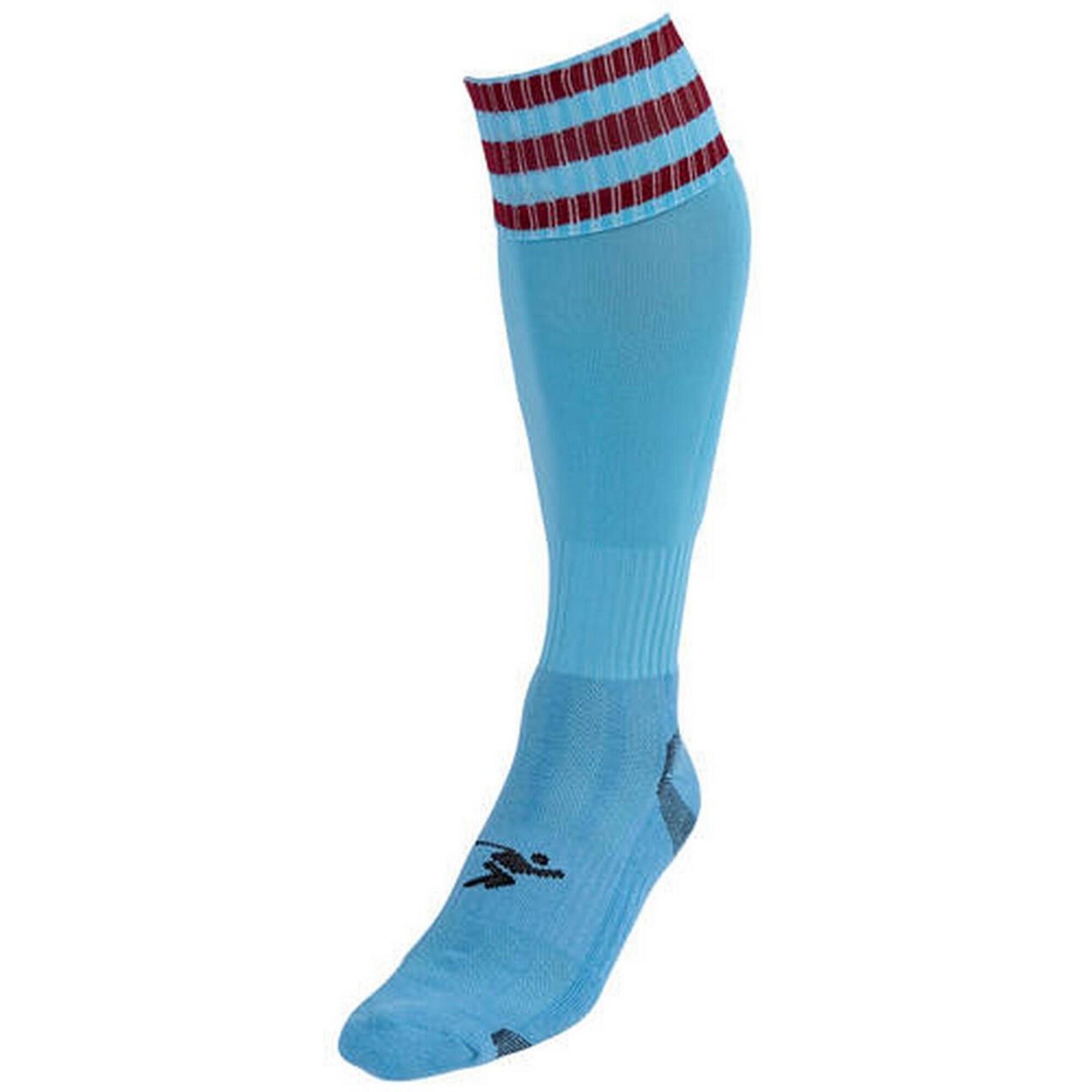 PRECISION Unisex Adult Pro Football Socks (Sky Blue/Maroon)