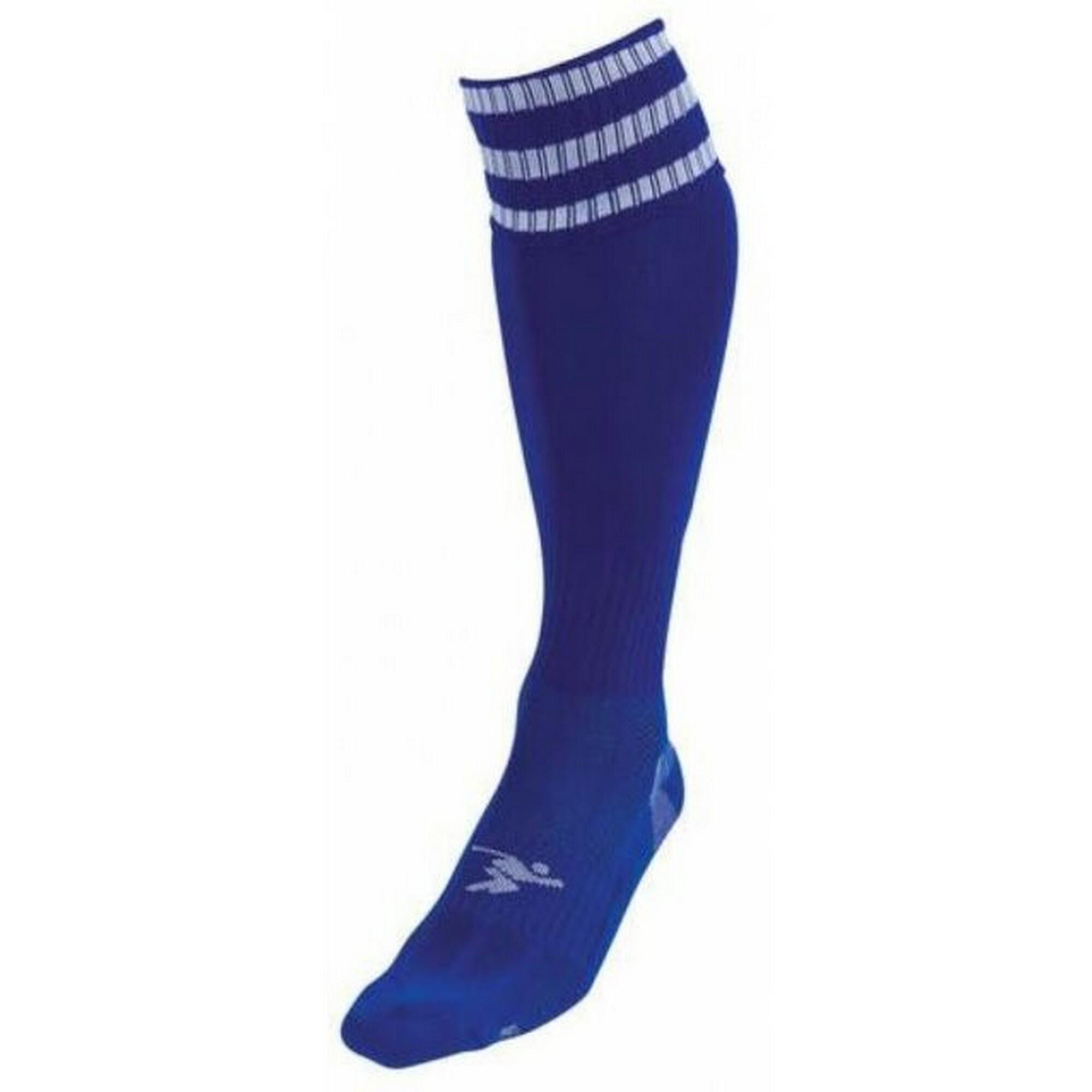 PRECISION Childrens/Kids Pro Football Socks (Royal Blue/White)