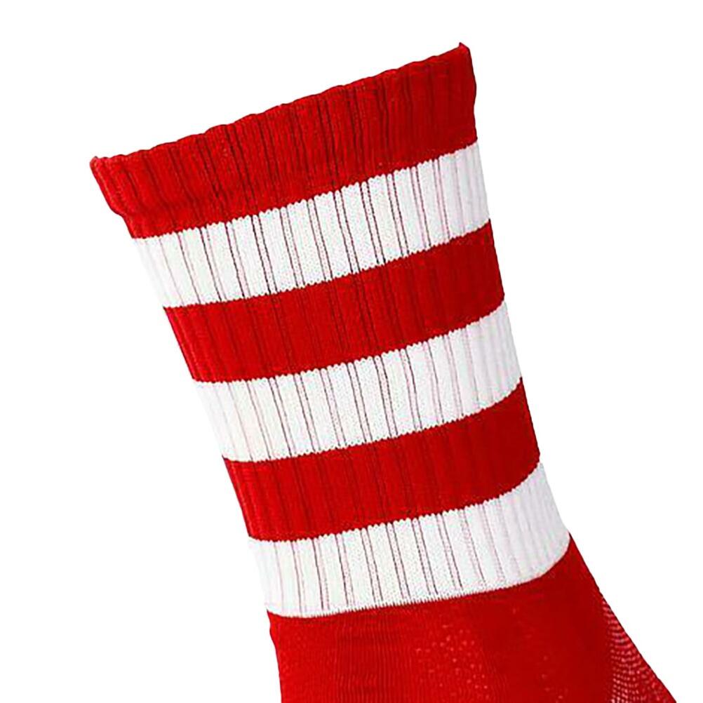 Unisex Adults Pro Hooped Gaelic Mid Socks (Red/White) 2/2