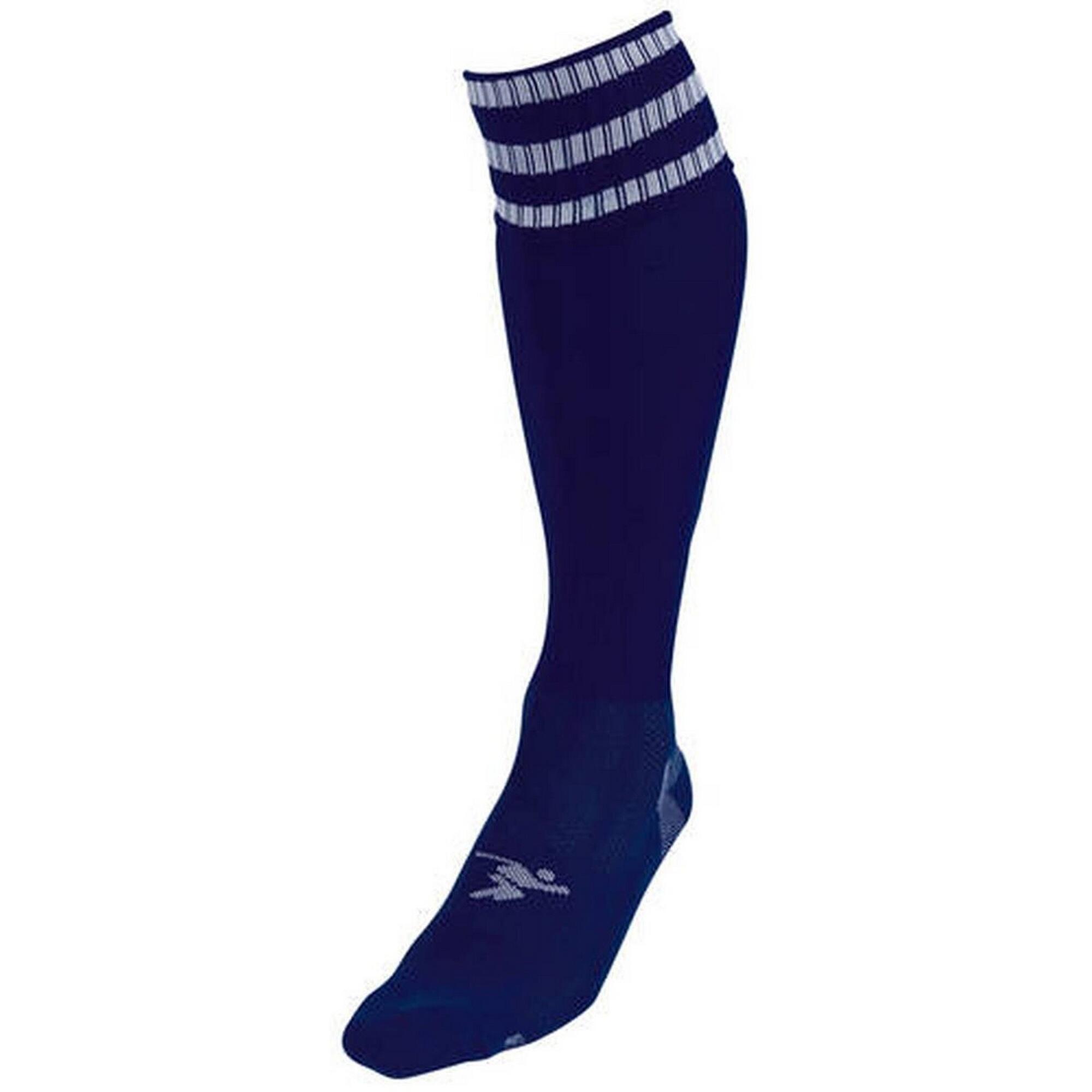 PRECISION Childrens/Kids Pro Football Socks (Navy/White)