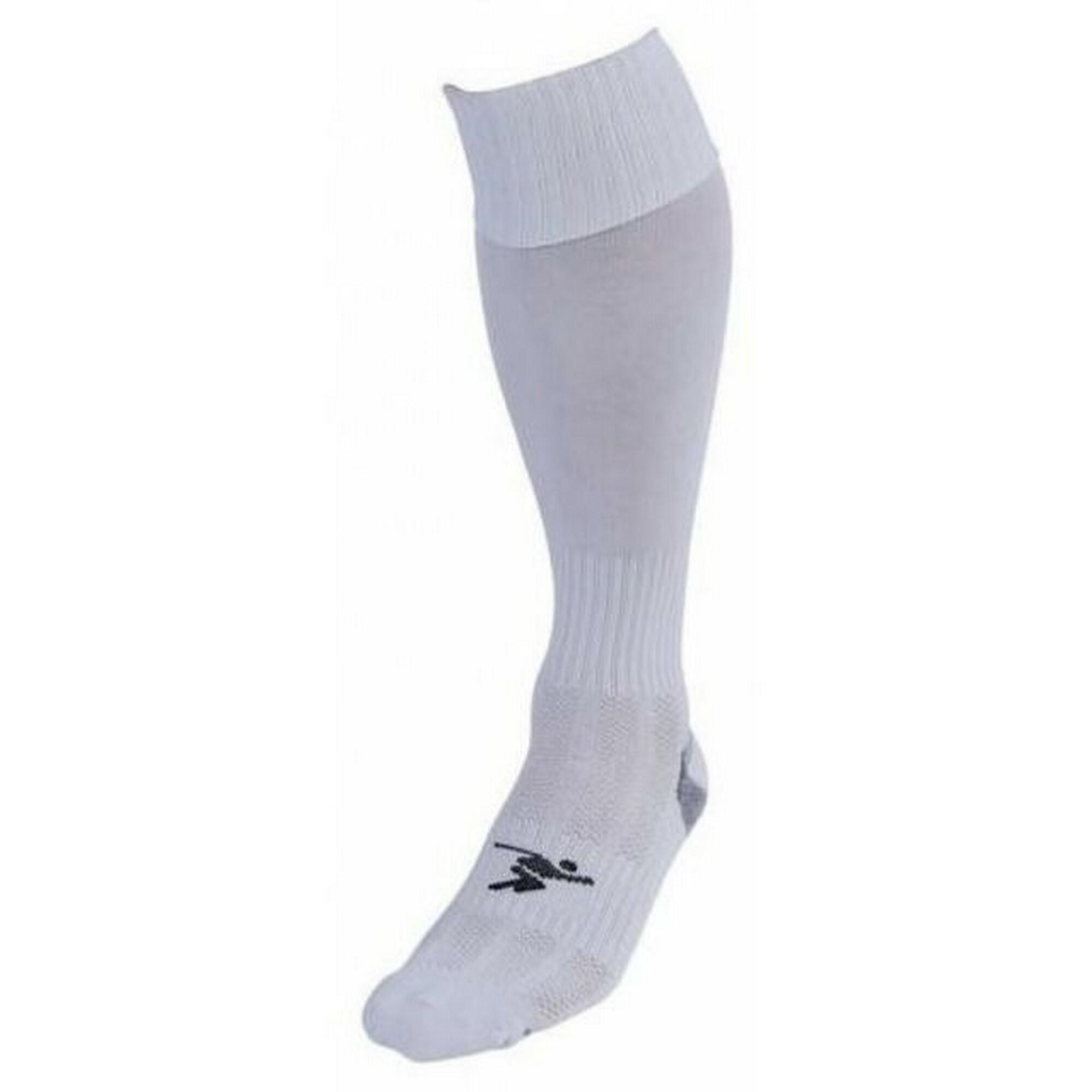 PRECISION Unisex Adult Pro Plain Football Socks (White)