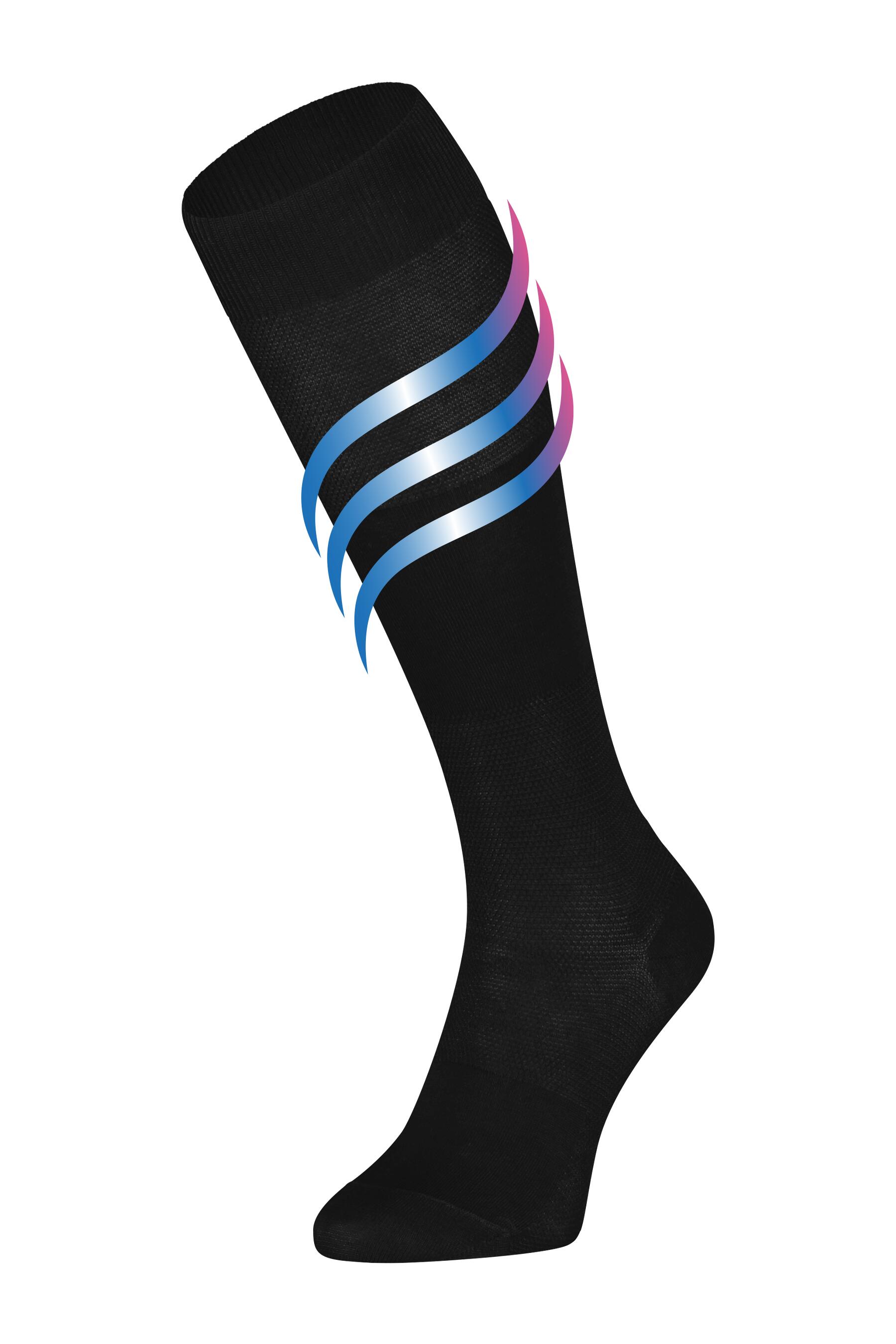 Chaussettes de voyage de soutien Pilot pour hommes, lot de 3 noires 43/45 3/3