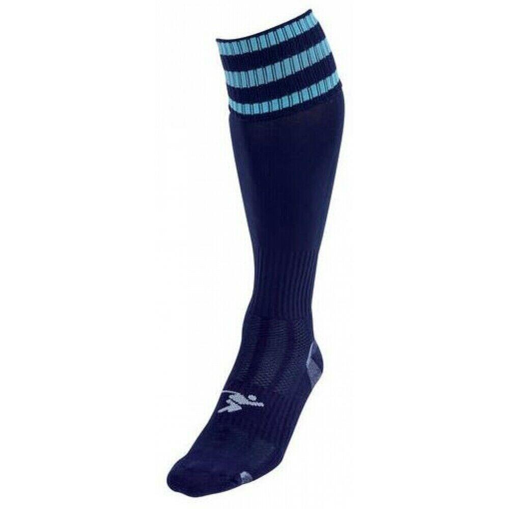 PRECISION Unisex Adult Pro Football Socks (Navy/Sky Blue)