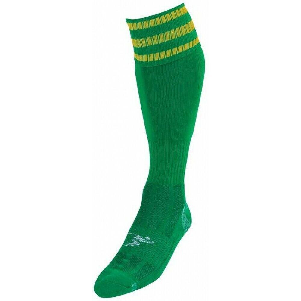 PRECISION Unisex Adult Pro Football Socks (Green/Gold)
