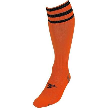 Chaussettes De Football PRO Adulte (Orange / Noir)