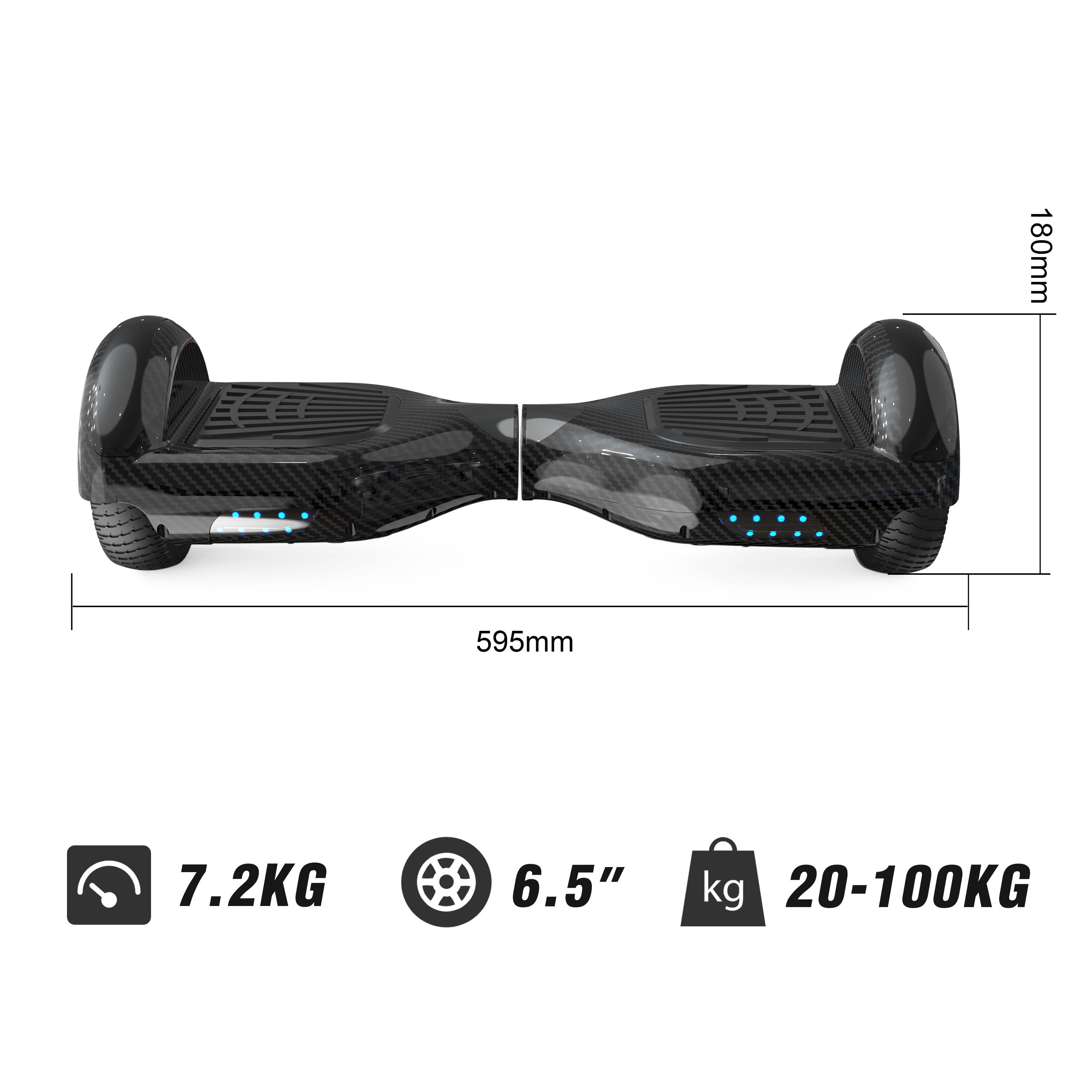 Hoverboard und Hoverkart Gyropod 6,5 Zoll RCB-WJ1 5/7
