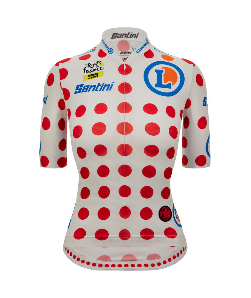SANTINI Leader Gpm - Maglia Donna Pois Ciclismo