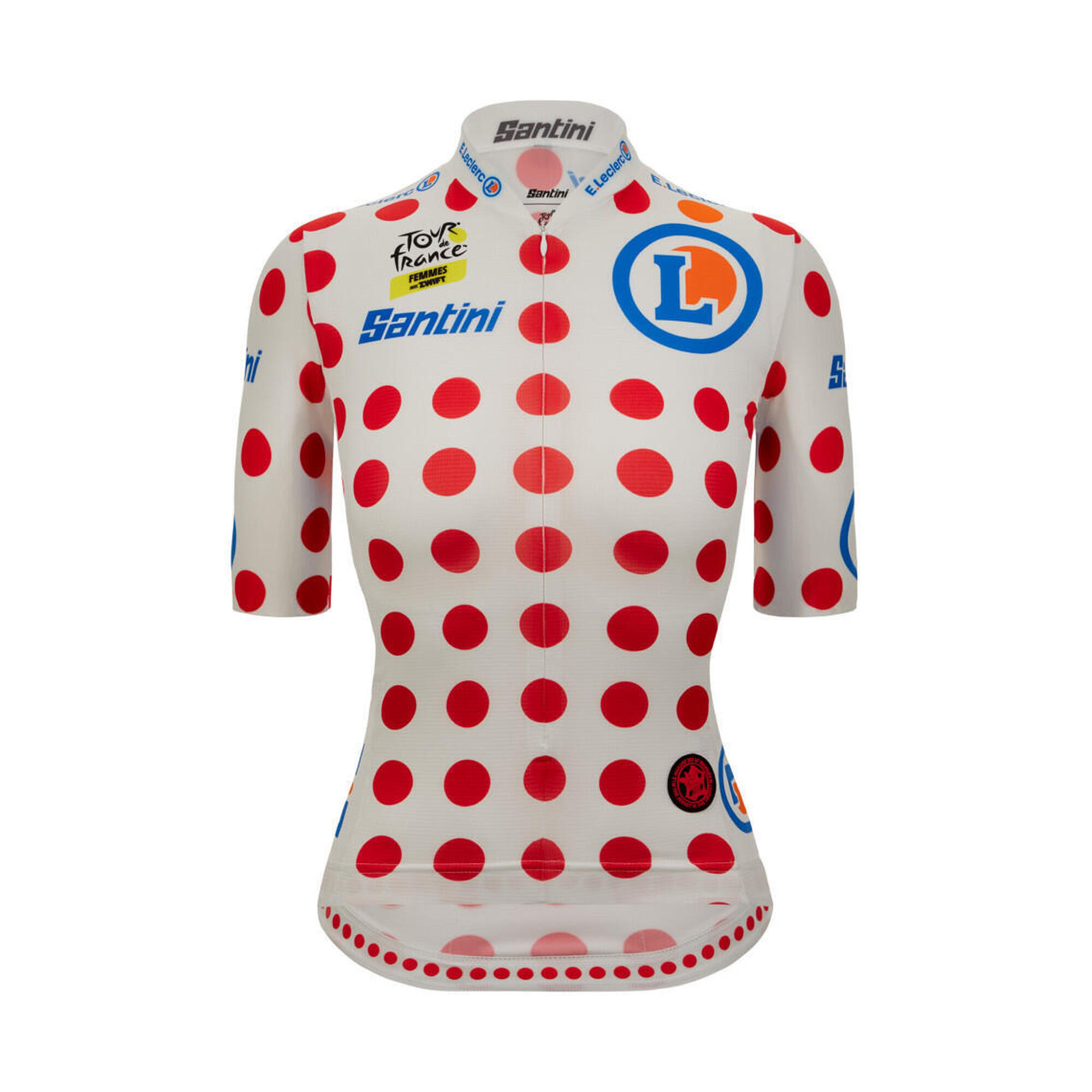 Santini - Meilleur Grimpeur - Maillot Femme - Pois - Velò - T-shirt Manches Courtes - Multicolore - Xl. - Decathlon