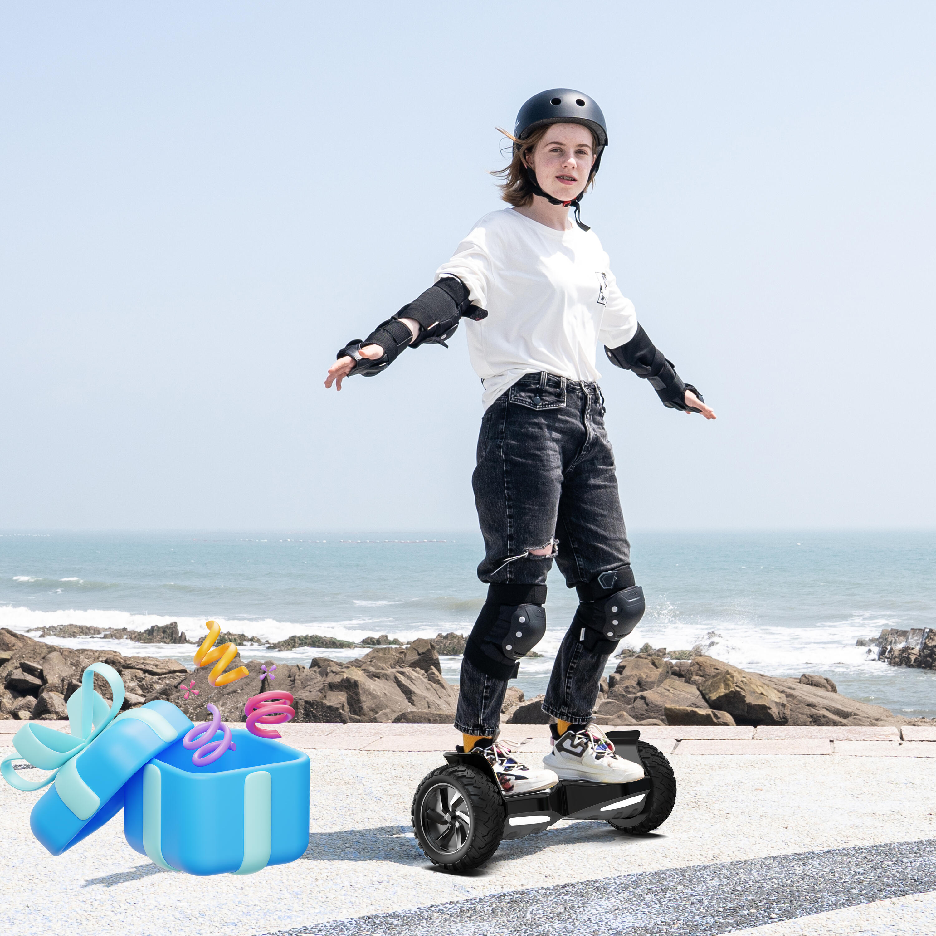 Hoverboards con Go-Kart de 8.5 Pulgadas, Bluetooth RCB-HY-A16 6/7