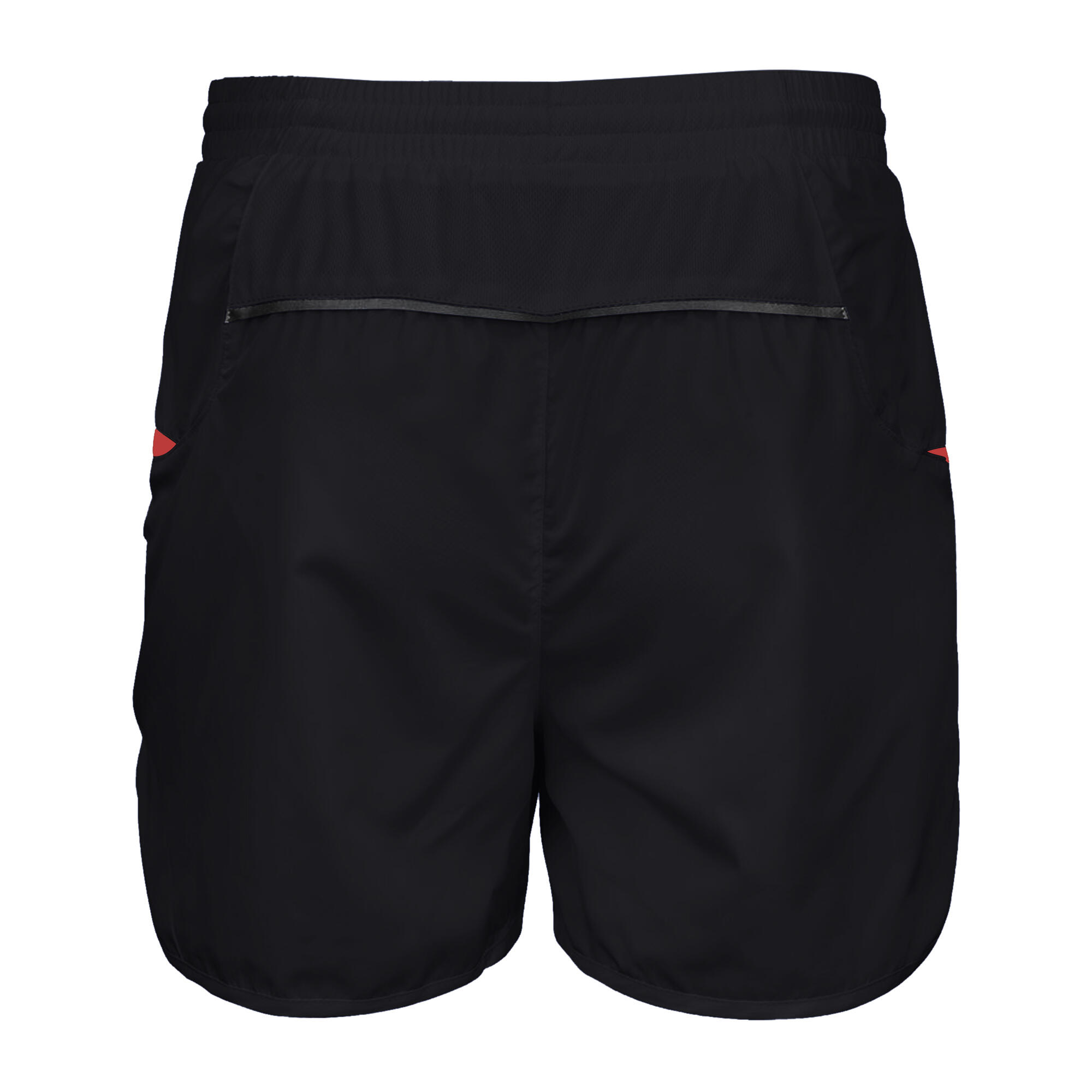 Mens Sports MicroLite Running Shorts (Black/Red) 2/2