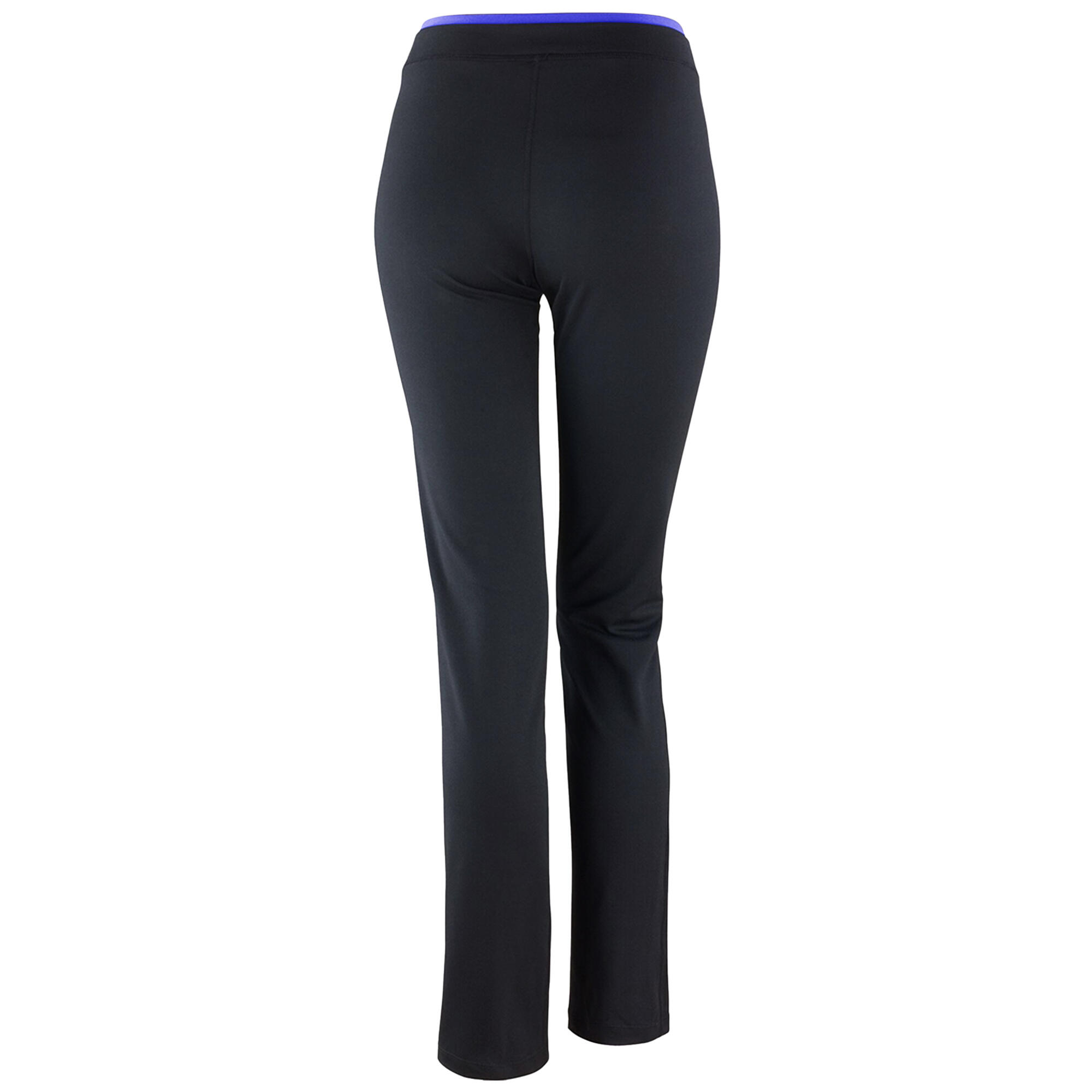 Womens/Ladies Fitness Trousers/Bottoms (Black / Lavender) 2/3