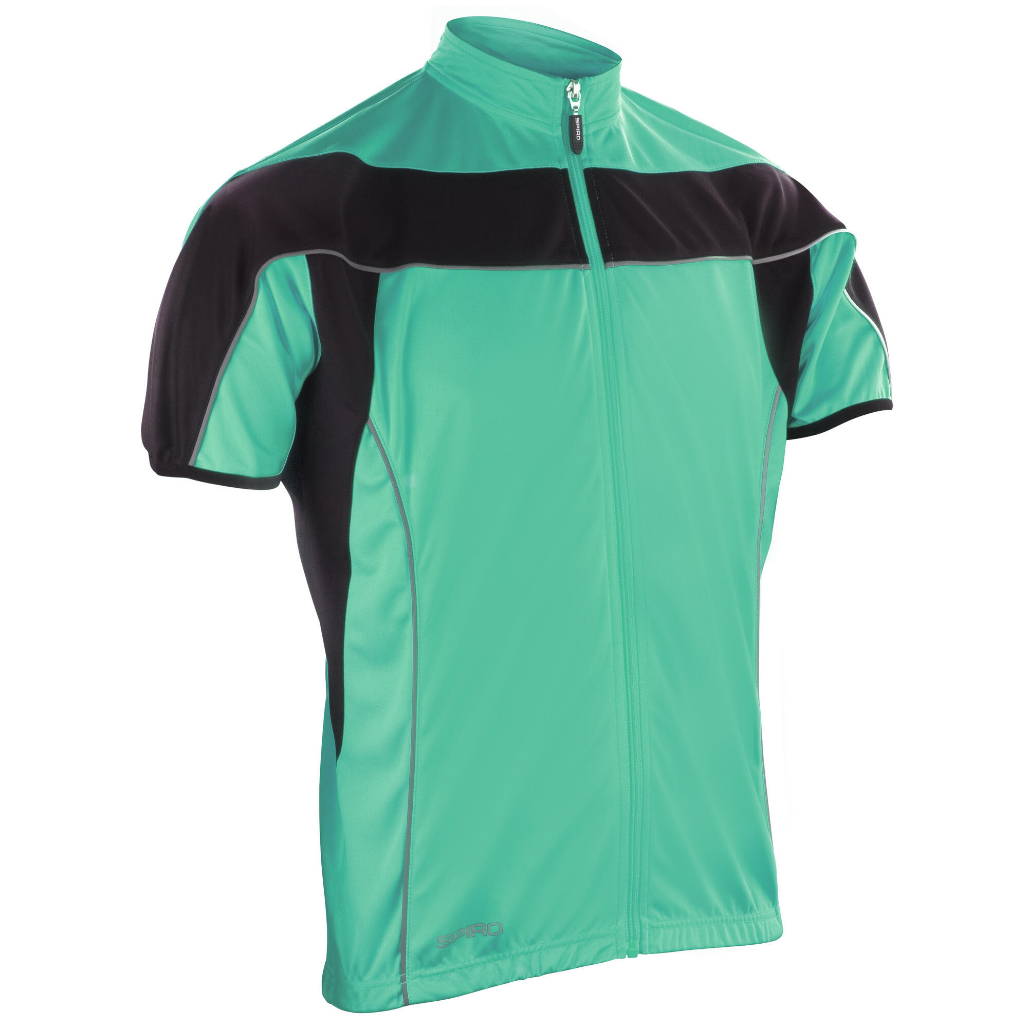 SPIRO Mens Bikewear / Cycling 1/4 Zip CoolDry Performance Fleece Top / Light Jacket