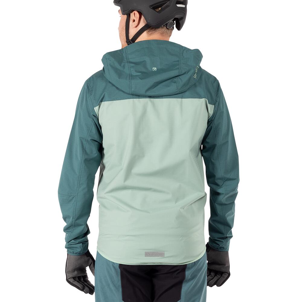 Giacca MTB Hydradri 2.0 impermeabile e traspirante  Verde Uomo 6/7