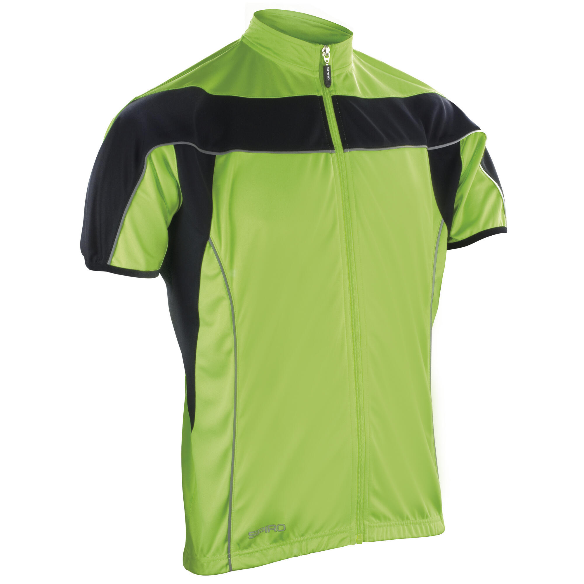 SPIRO Mens Bikewear / Cycling 1/4 Zip CoolDry Performance Fleece Top / Light Jacket