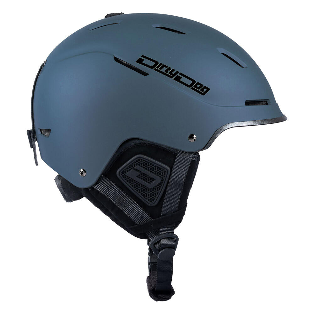 COSMOS Unisex Snow Helmet - Matte Flagstone Blue 3/4