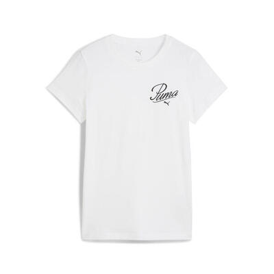 Ess script t-shirt dames puma white