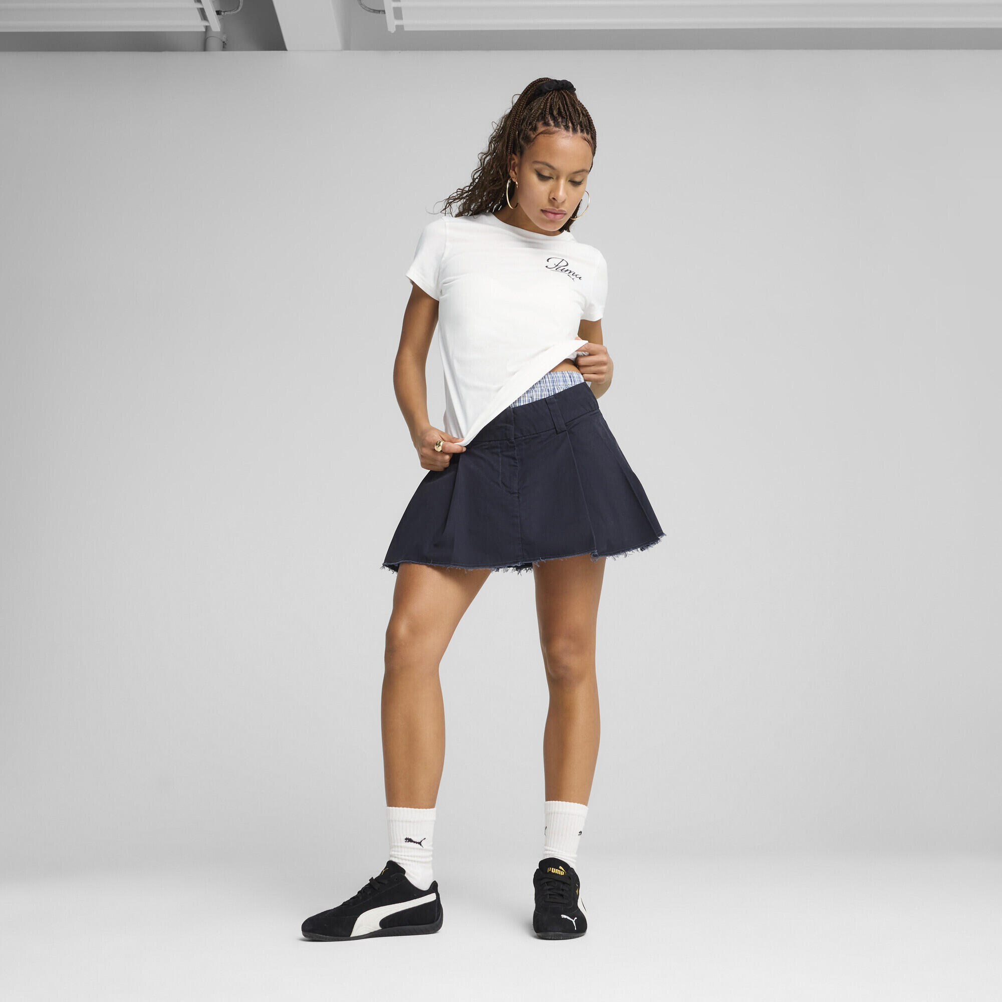 T-shirt ESS SCRIPT Femme PUMA White 4/7