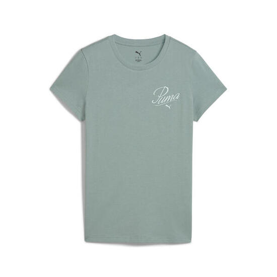 ESS SCRIPT T-Shirt Damen PUMA Green Moon