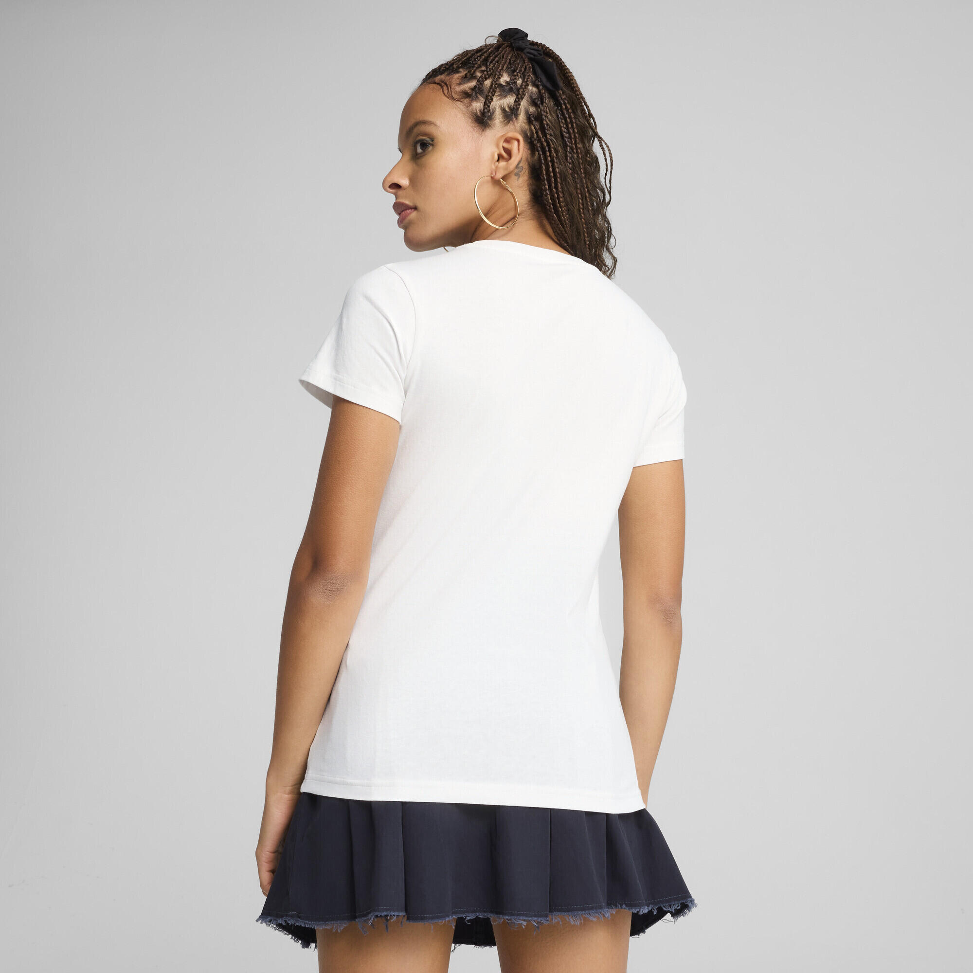 T-shirt ESS SCRIPT Femme PUMA White 3/7