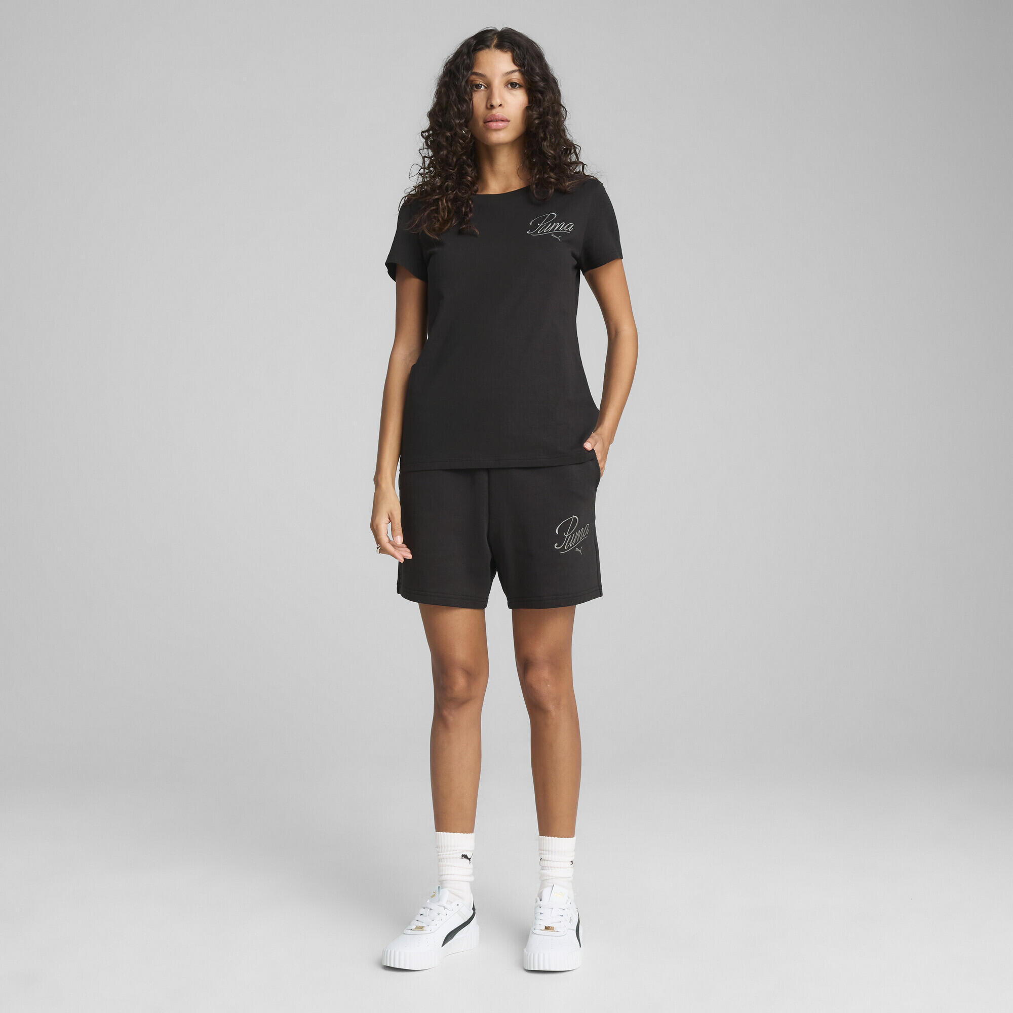 T-shirt ESS SCRIPT Femme PUMA Black 5/7