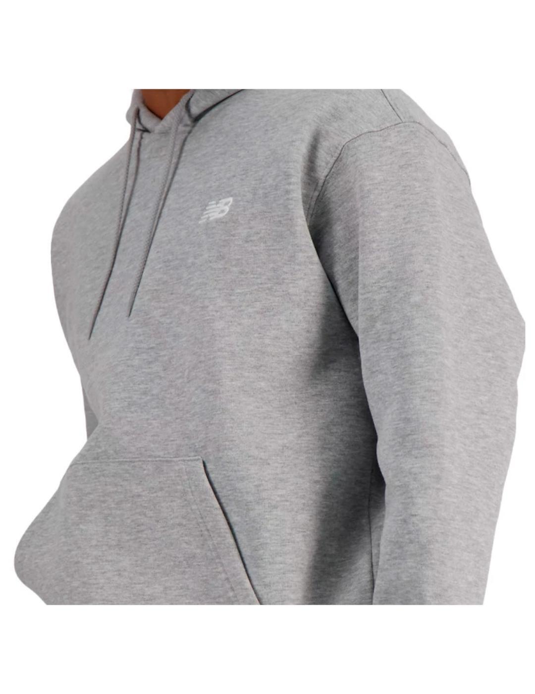 Heren Regular Hoodie met lange mouwen (Grijs) 3/3