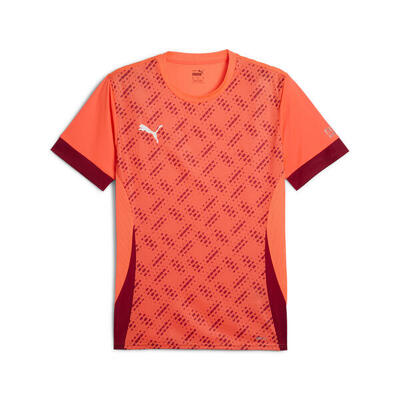 Individual padelshirt met grafische print voor heren puma glowing red