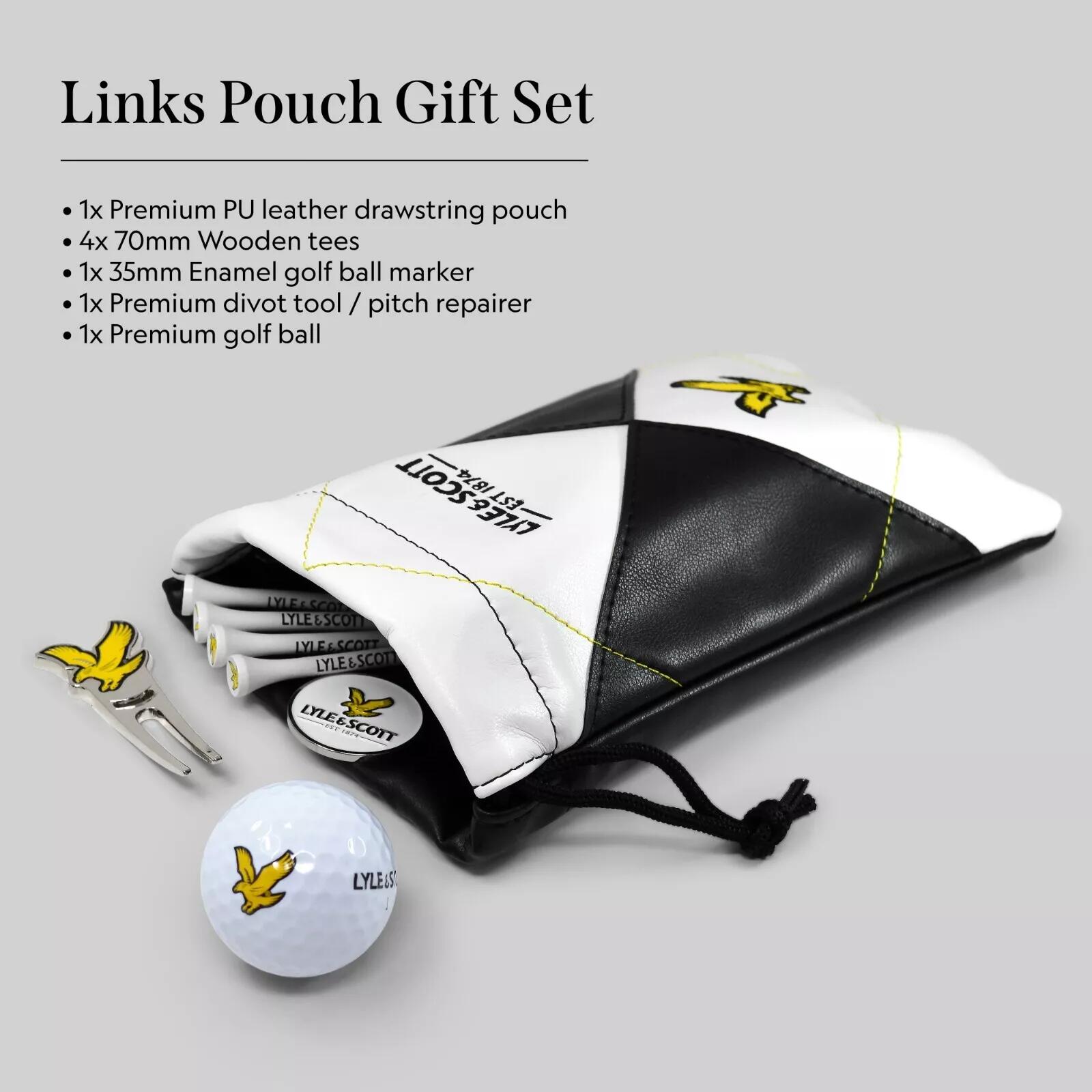 Argyle Links Pouch Golf regalo set 3/6