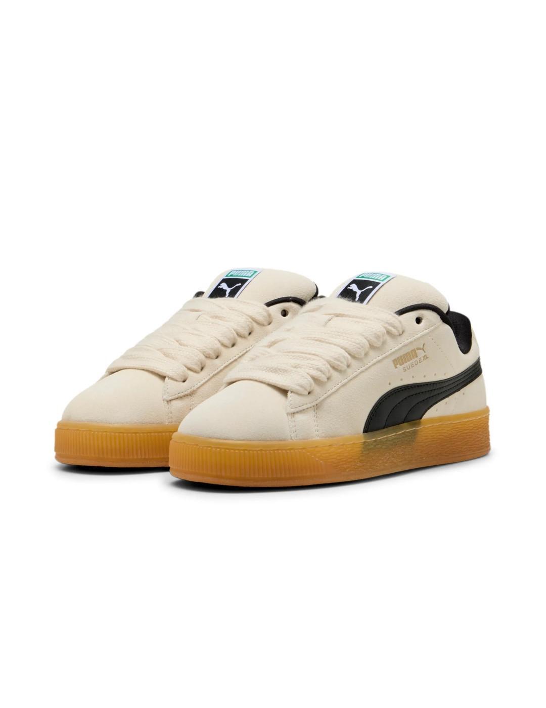 Ténis Puma Modelo Suede Xl Dark Risk Cor Branco 3/6