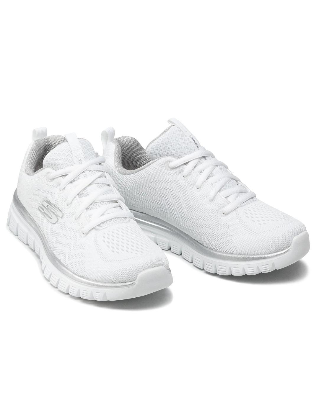 Sneakers da donna Skechers Graceful - Bianco 3/7