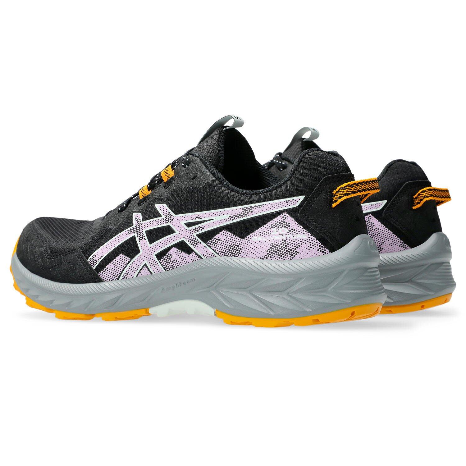 Trailschoenen Dames - ASICS Gel Venture 10 W - Black/Light Ube 4/7