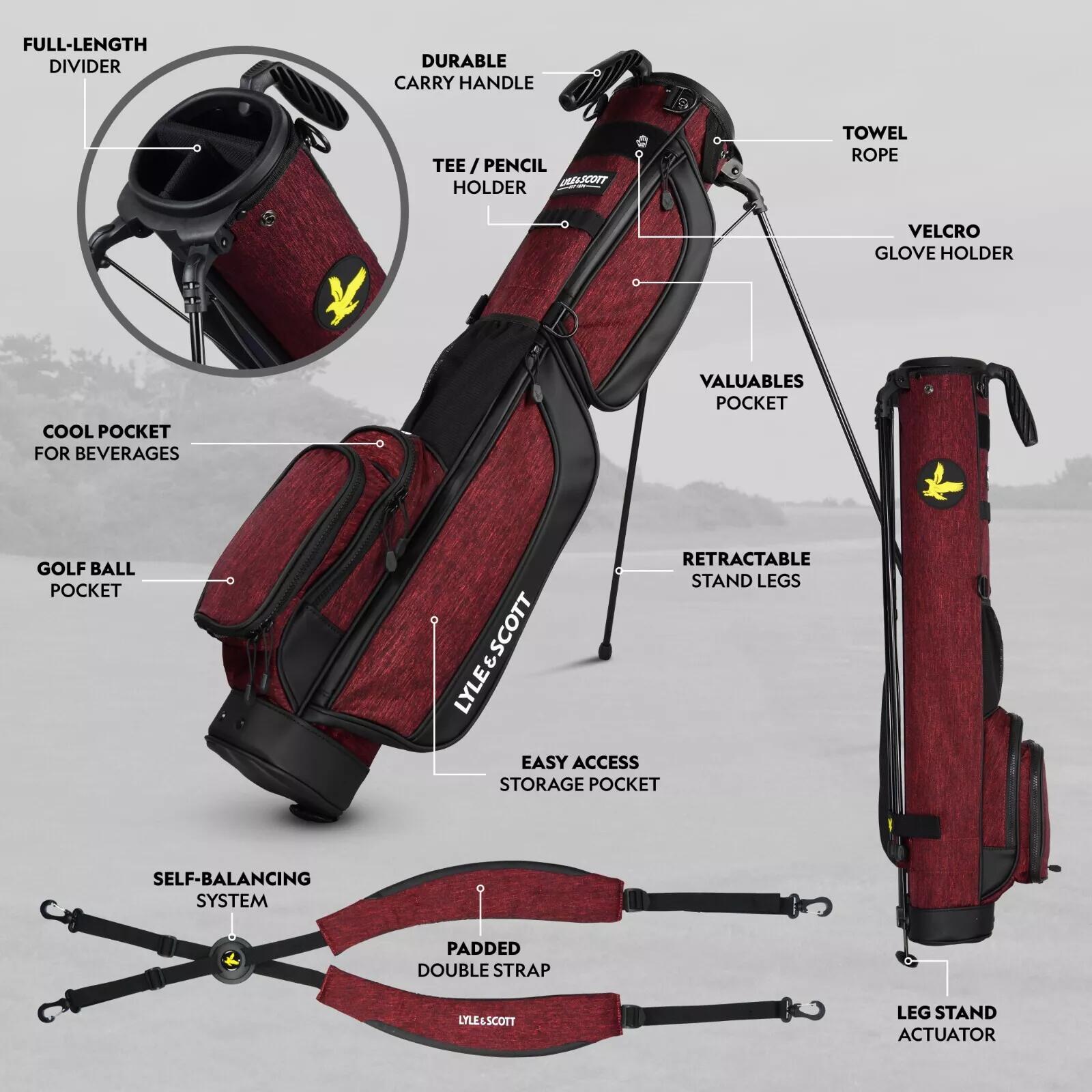 Gleneagle Golf Bag - Fion rojo 3/7