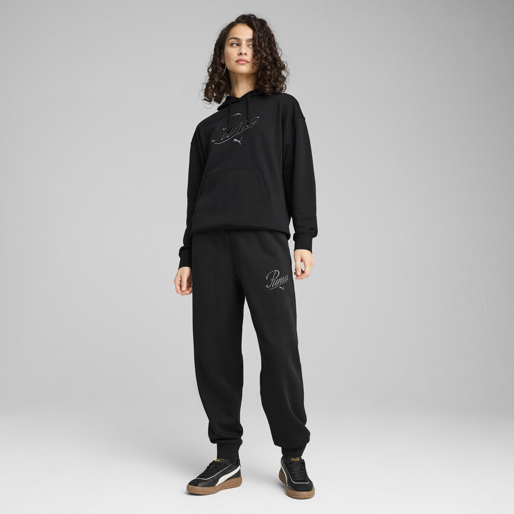 Pantaloni da tuta ESS SCRIPT Comfort da donna PUMA Black 5/7