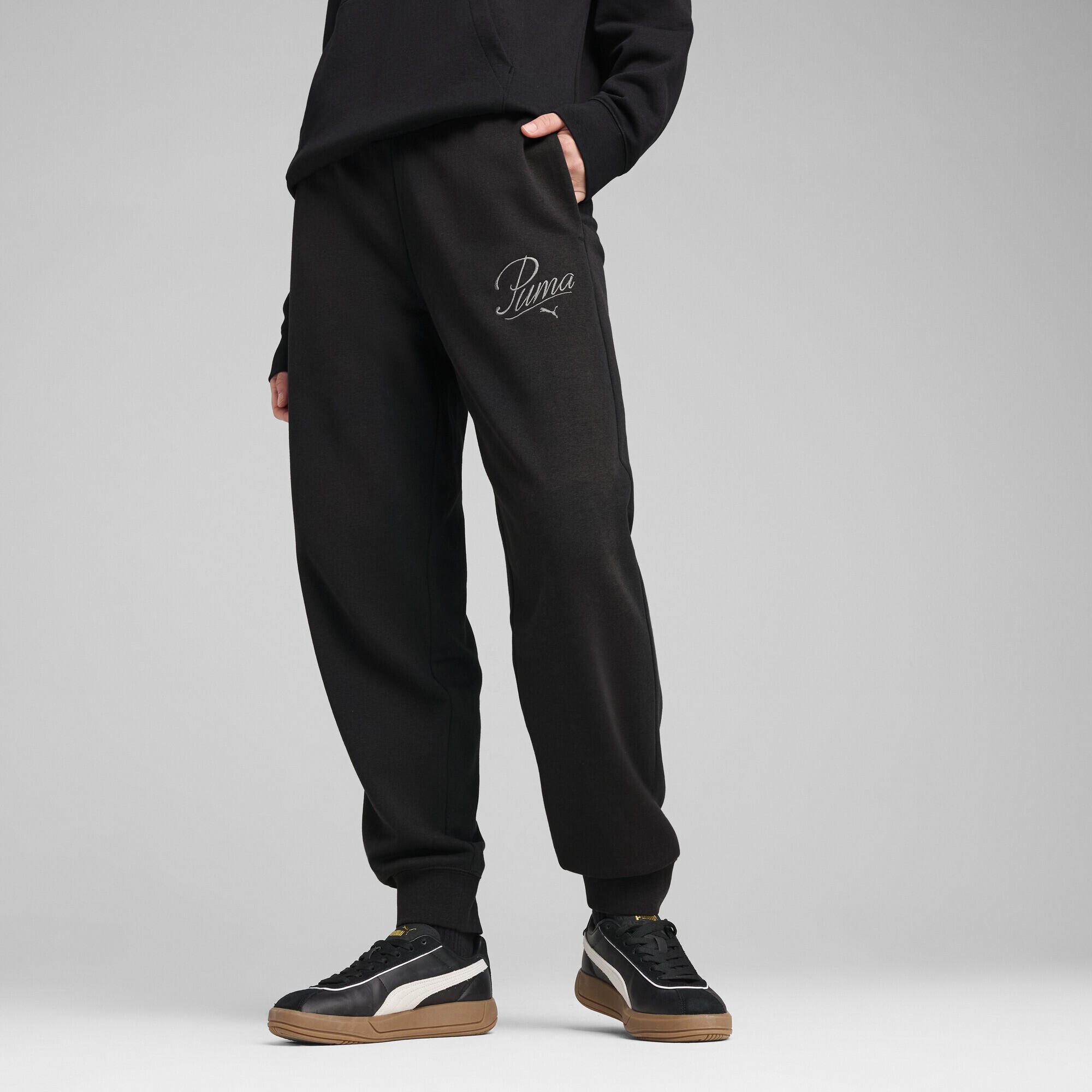 Pantaloni da tuta ESS SCRIPT Comfort da donna PUMA Black 2/7