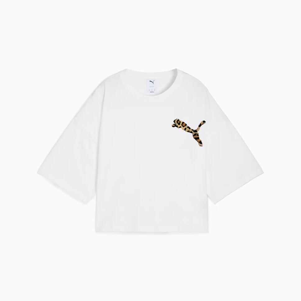 Koszulki Puma Model Leo Luxe Kolor Biały