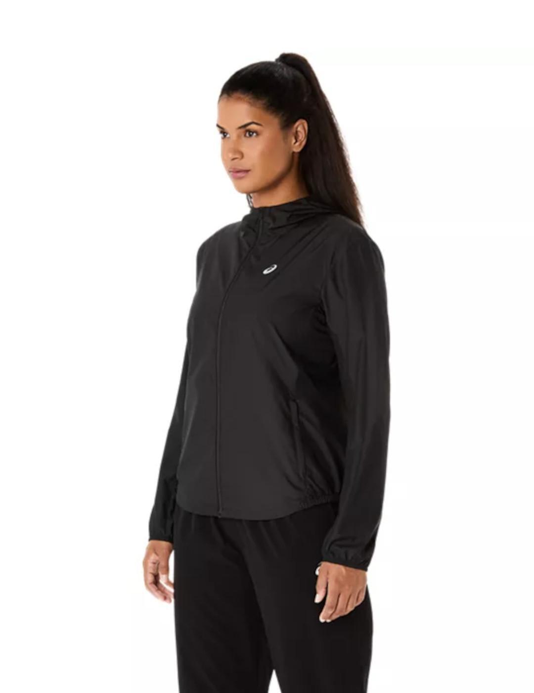 Jaqueta feminina Asics Performance preta. 2/7
