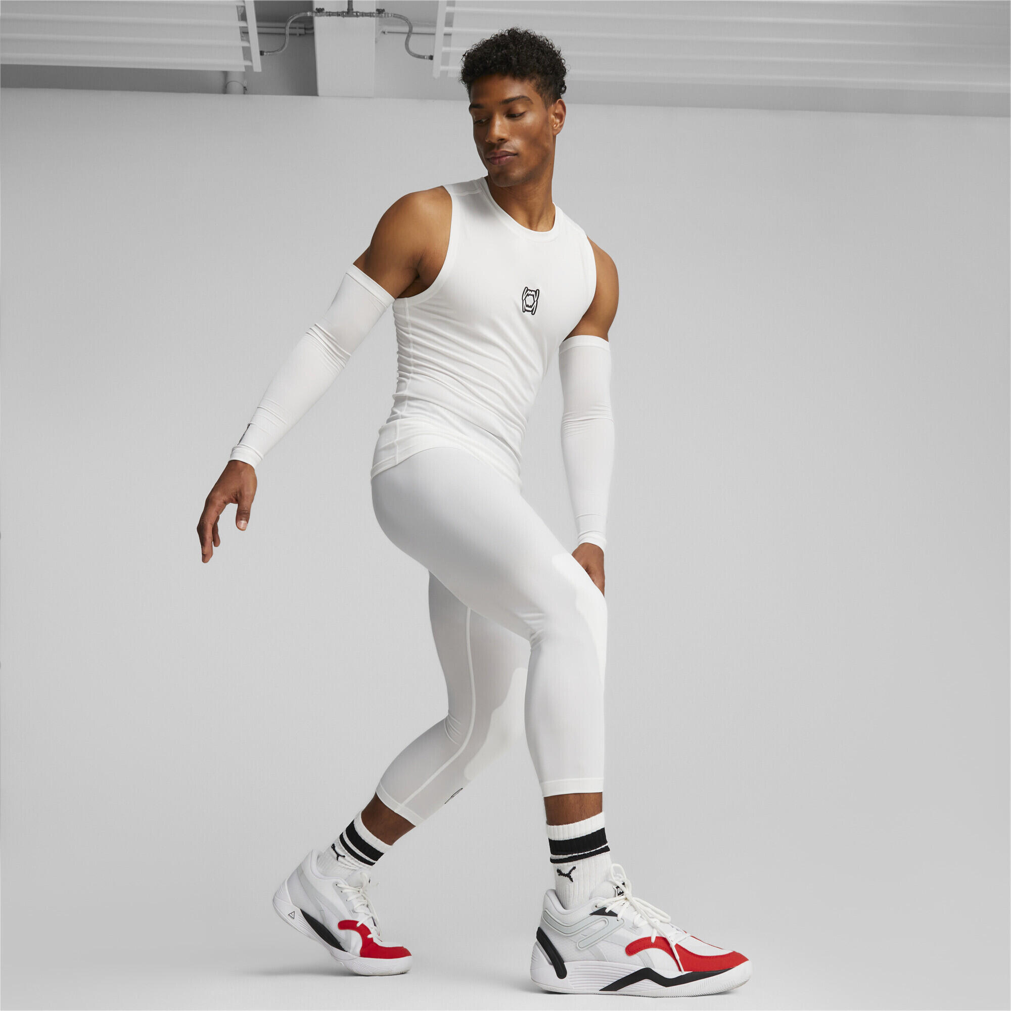 Hoops Team Basketbal Armmouwen voor heren PUMA White 4/7