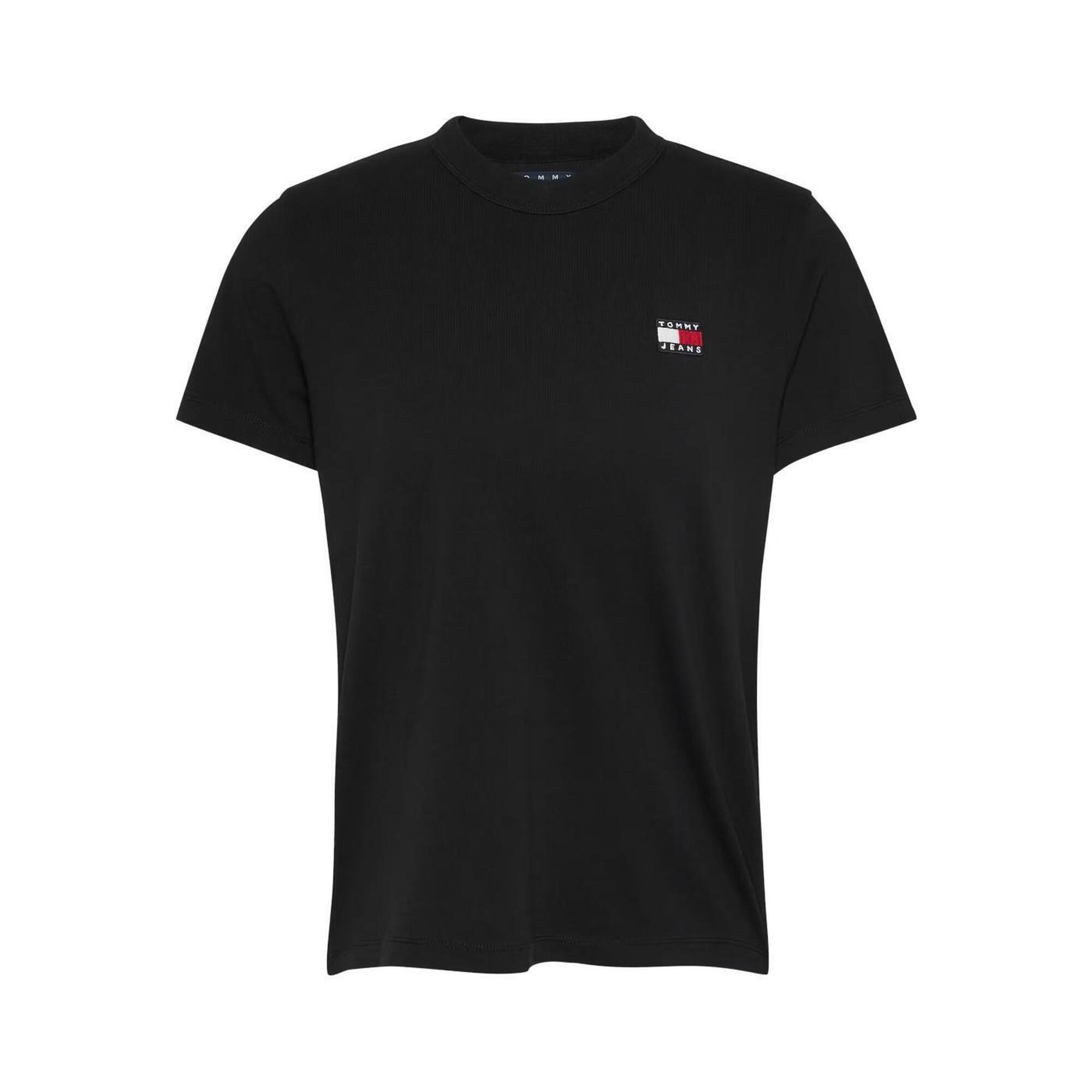Camiseta para Mulher Tommy Hilfiger Reg badge Preto