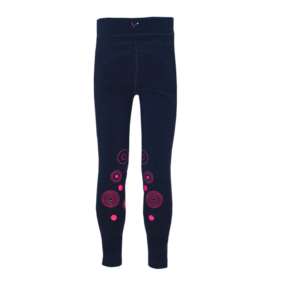 Collant D´équitation DYNAMIZS ECLIPTIC Enfant (Bleu Marine / Magenta) 3/3