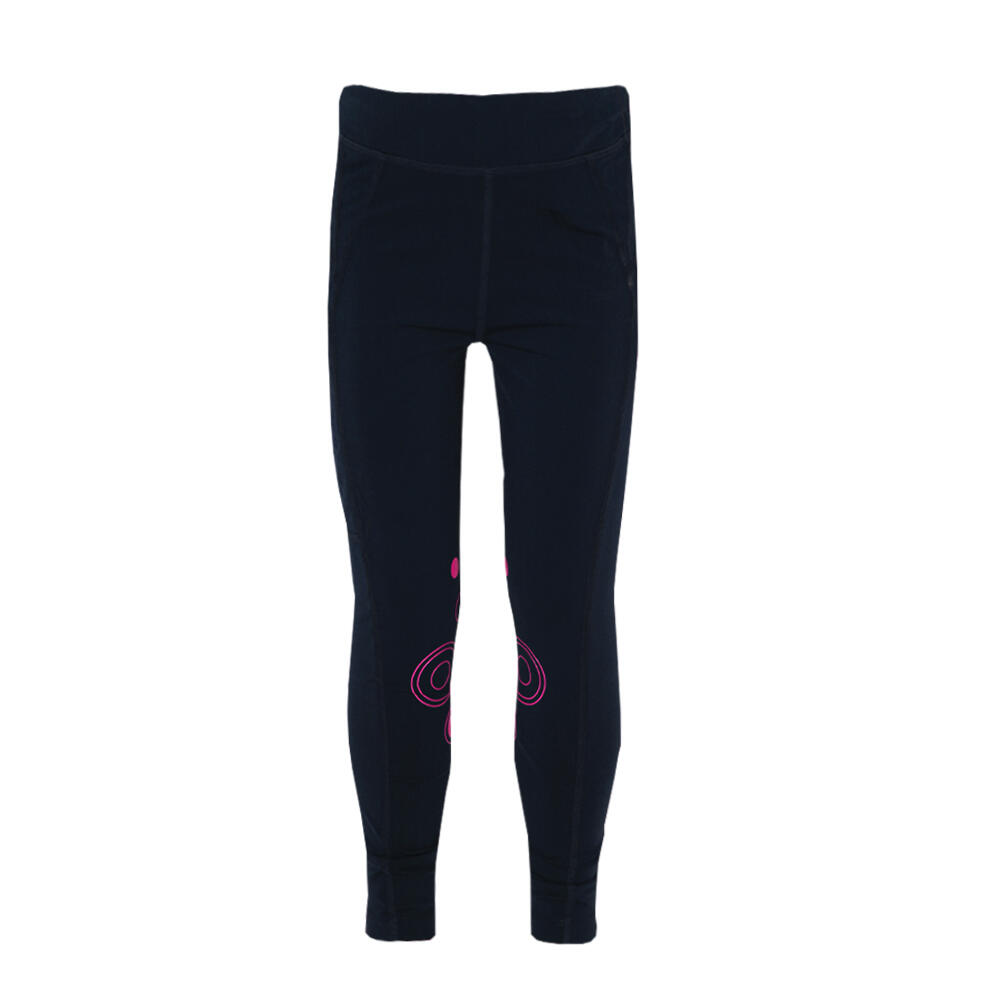 Collant D´équitation DYNAMIZS ECLIPTIC Enfant (Bleu Marine / Magenta) 2/3