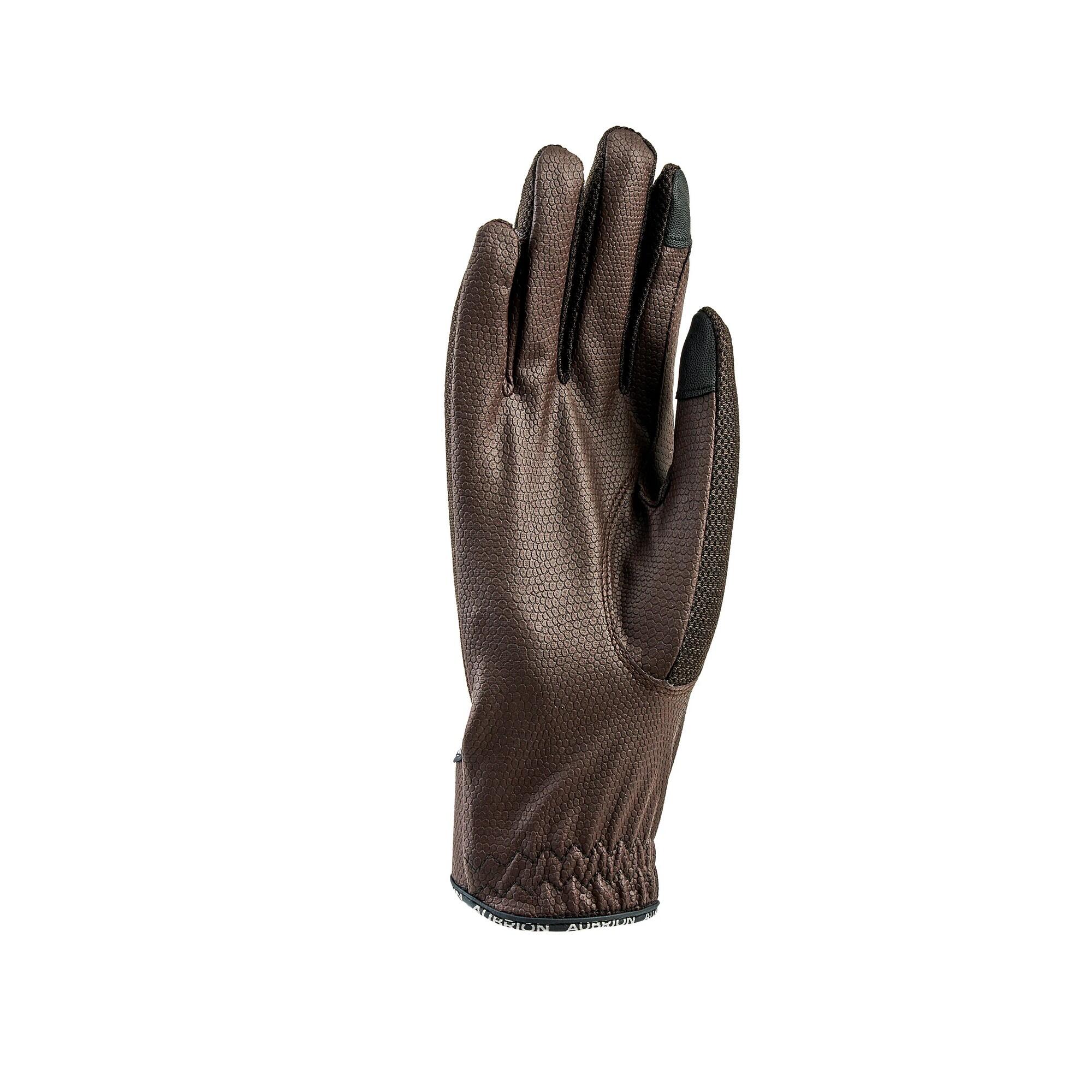 Unisex Adult Aero Flex Fit Riding Gloves (Brown) 2/2