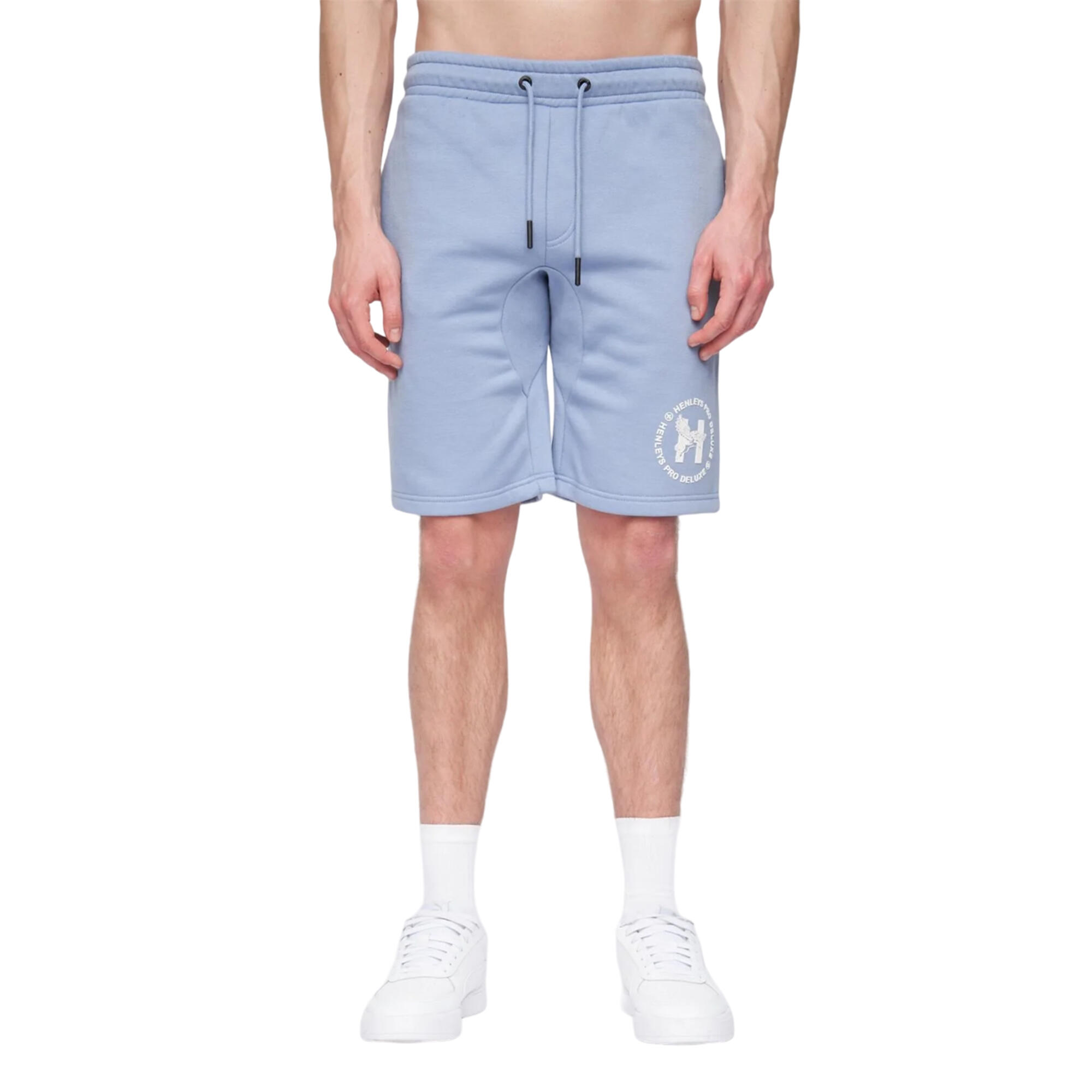 HENLEYS Mens Metafone Sweat Shorts (Steel Blue)
