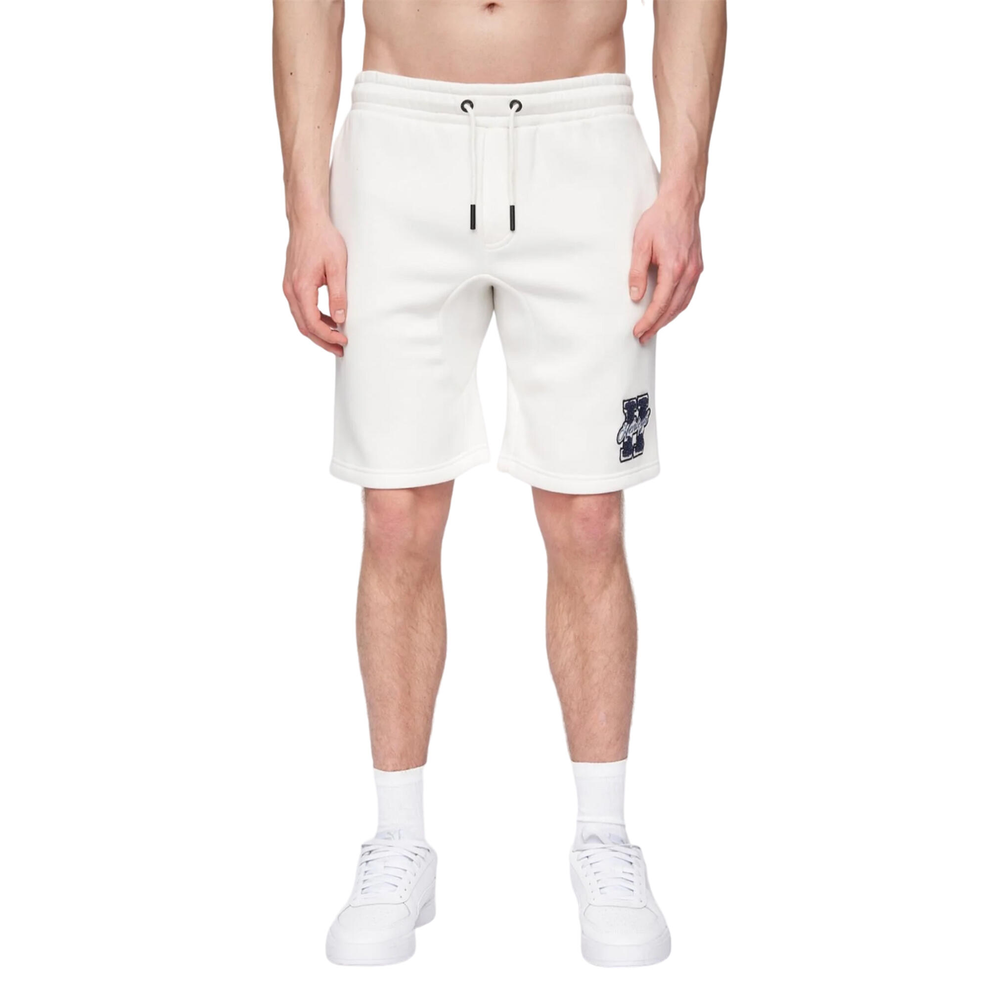 HENLEYS Mens Aitchen Sweat Shorts (White)