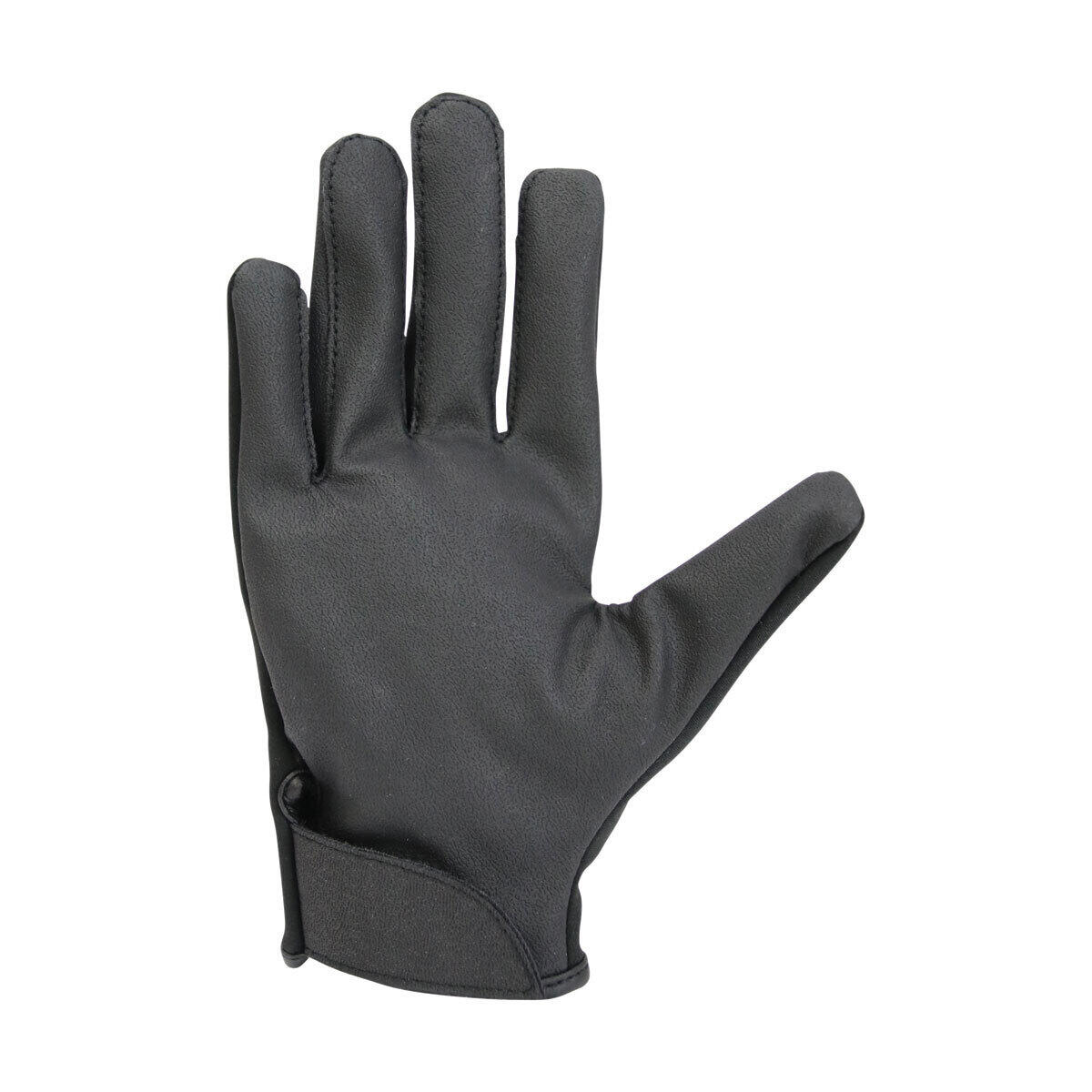 Reithandschuhe SoftshellPanele Kinder Schwarz 2/2