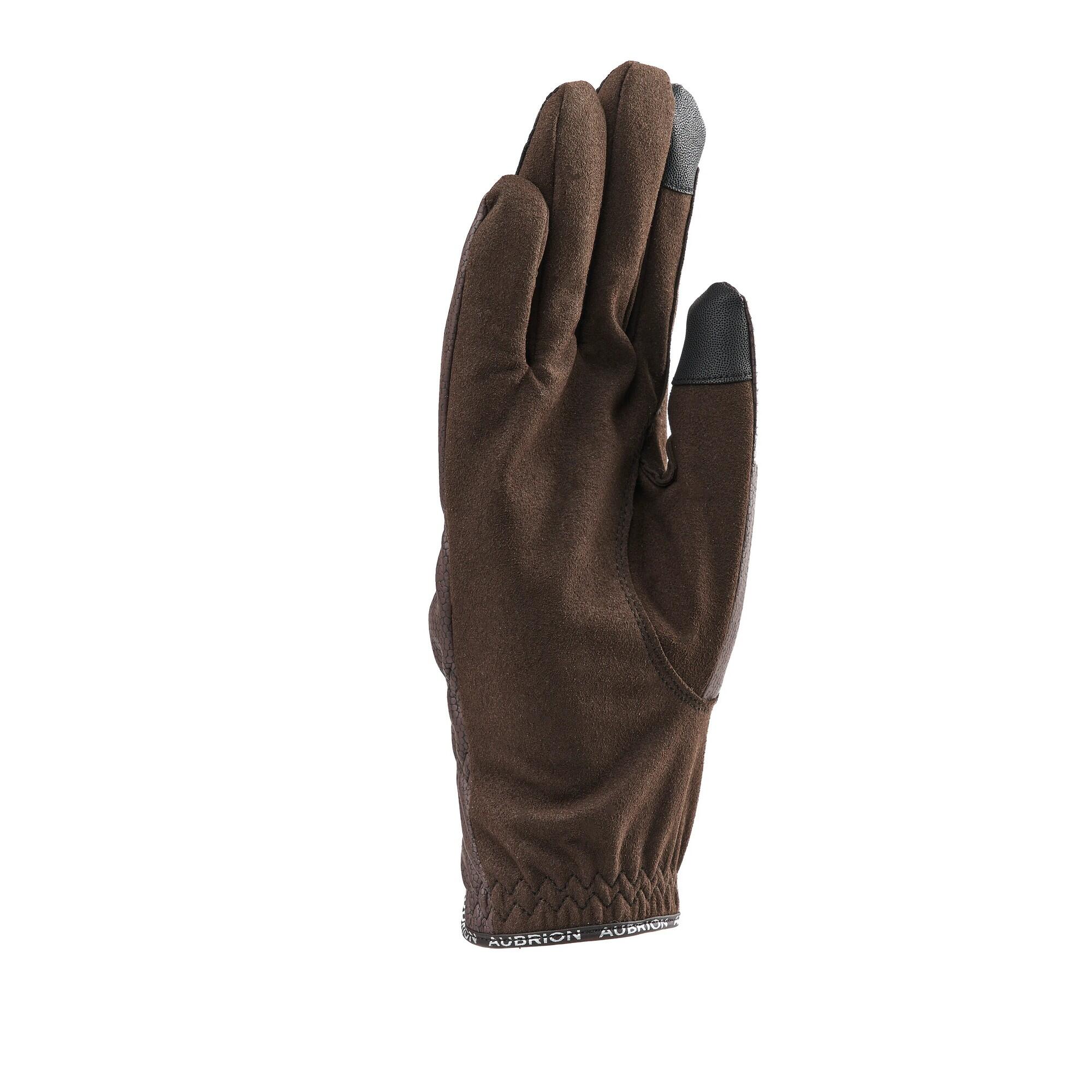 Unisex Adult Stadium Winter Riding Gloves (Brown) 2/2