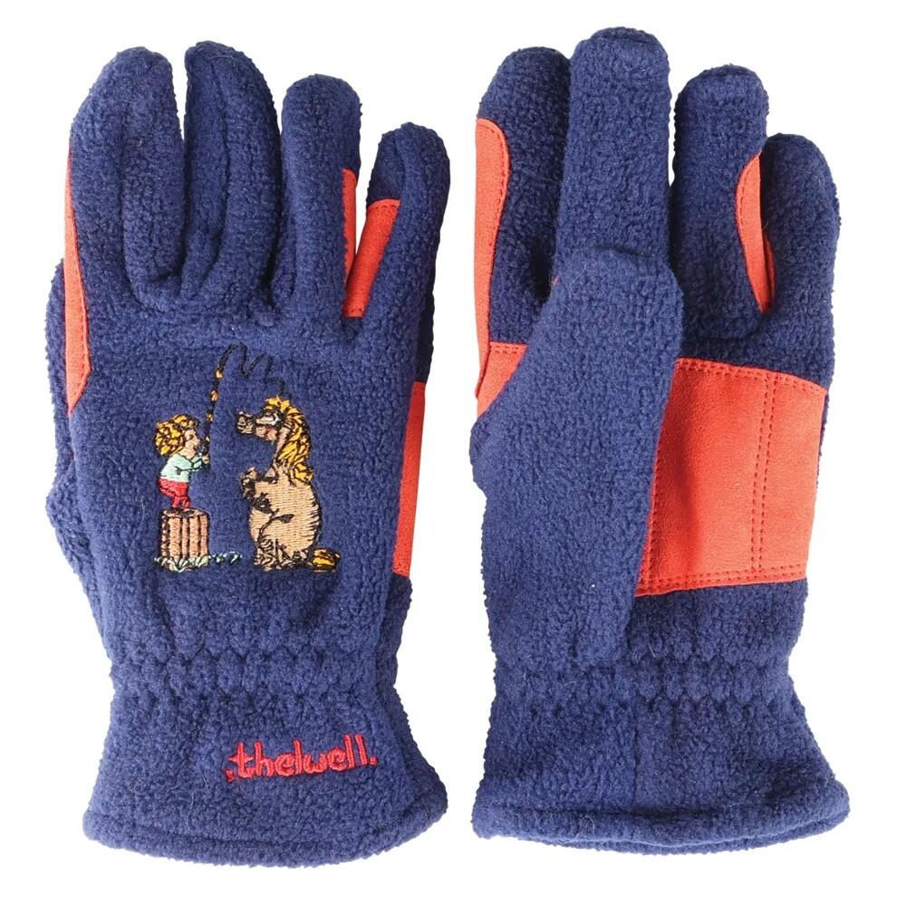 Reithandschuhe "Thelwell Collection Practice Makes Perfect", Fleece Kinder 3/3