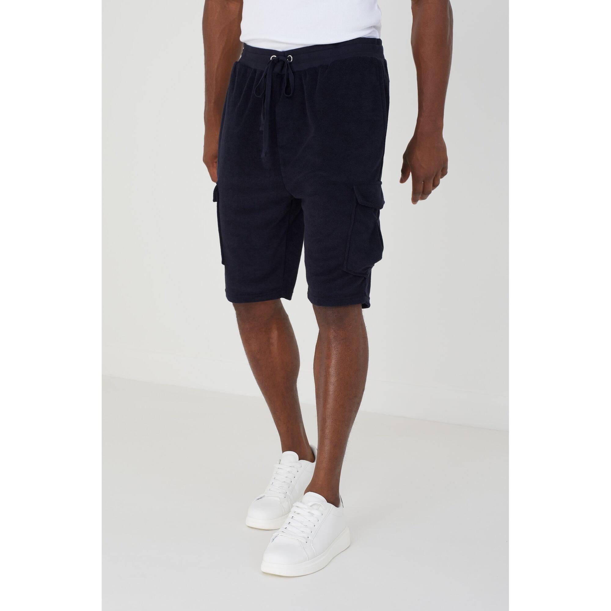 Mens Erikson Cargo Shorts (Navy) BRAVE SOUL Decathlon