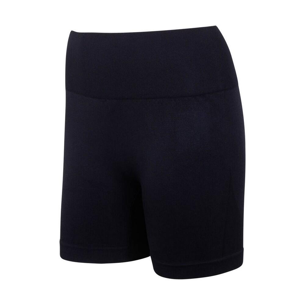 Womens/Ladies Plain Active Shorts (Black) 1/3